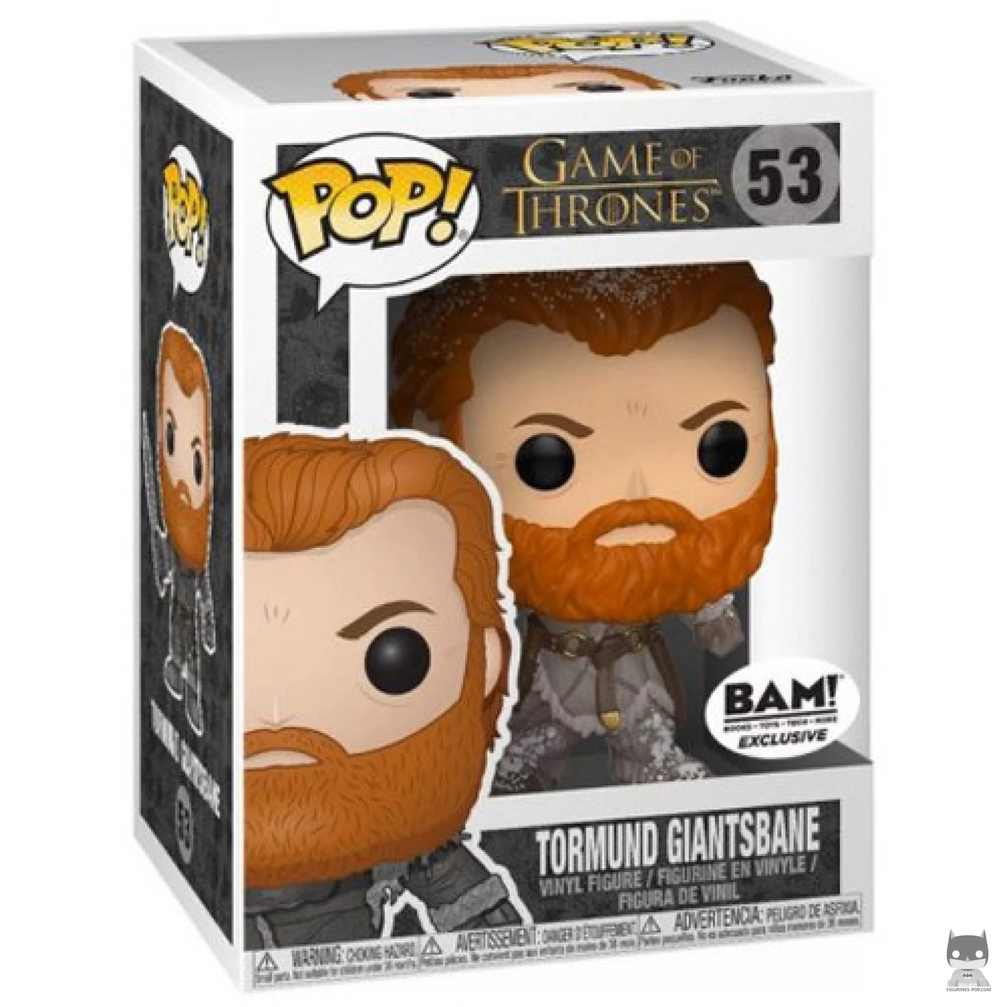 Figura Funko Pop! Tormund Matagigantes (Cubierto de nieve) en su caja