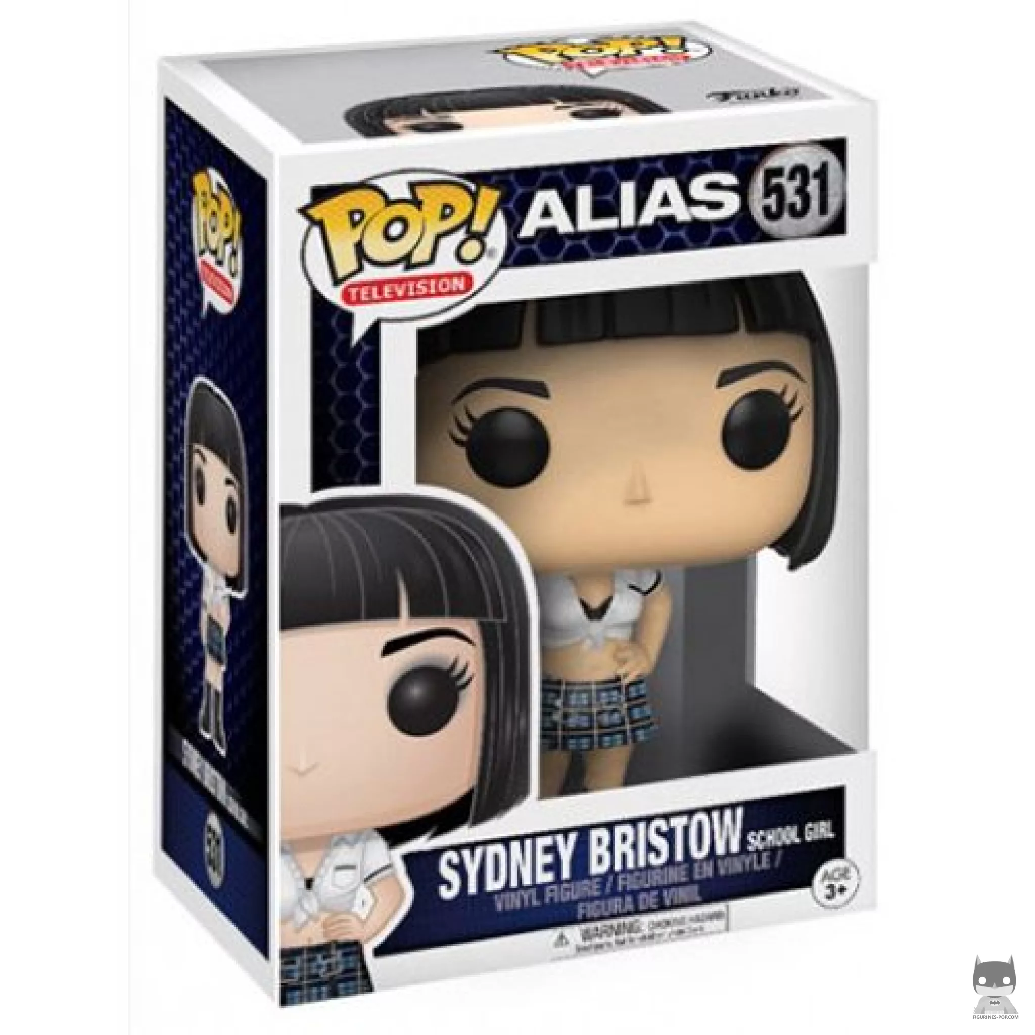Figura Funko Pop! Sydney Bristow (Colegiala) en su caja