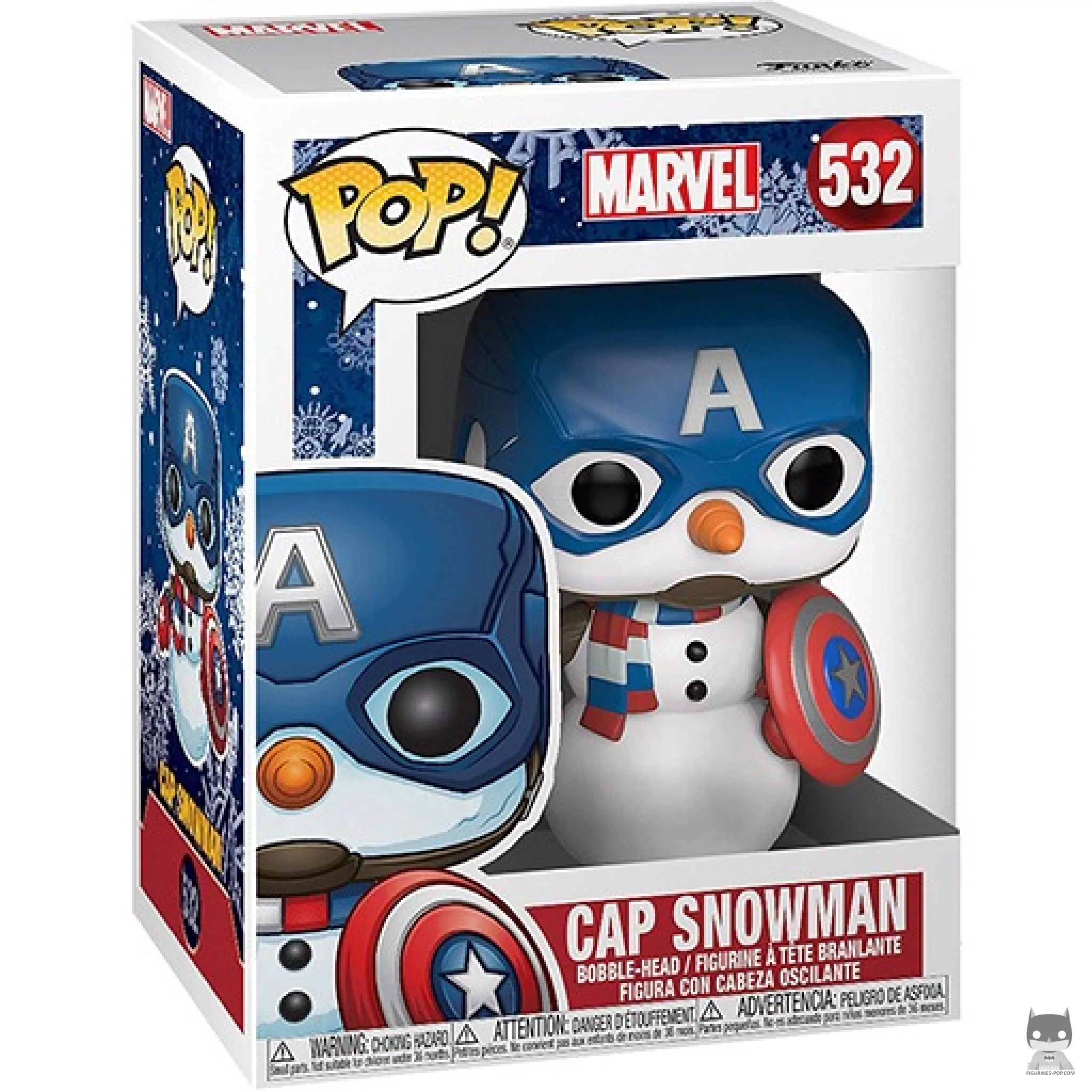 Figura Funko Pop! Cap Snowman en su caja