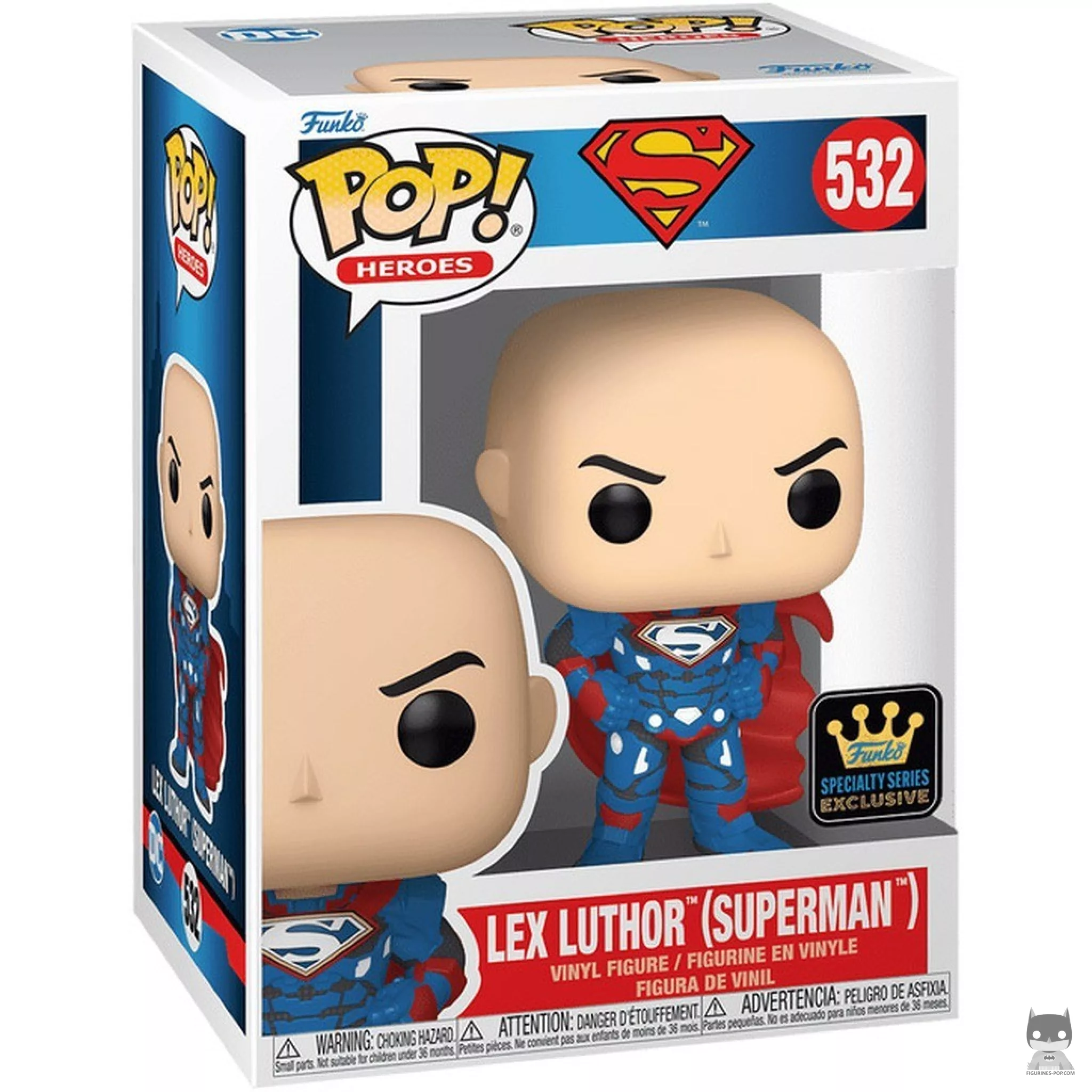 Figura Funko Pop! Lex Luthor (Superman) en su caja