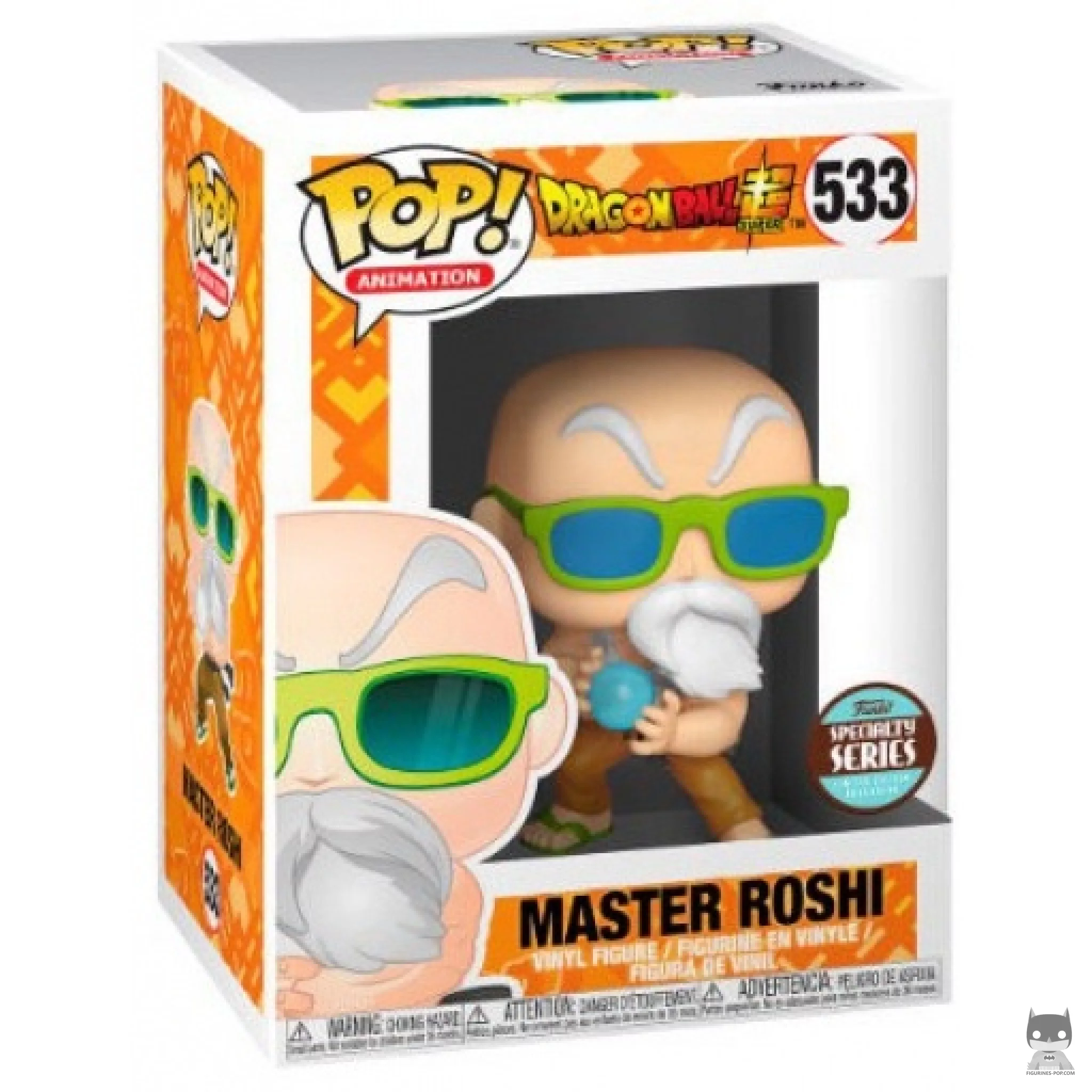 Figura Funko Pop! Muten Roshi a máxima potencia en su caja