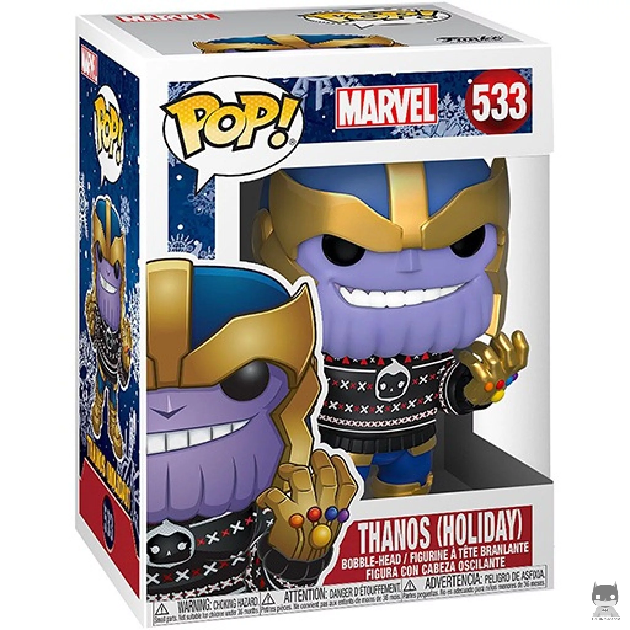Figura Funko Pop! Thanos (Navidad) en su caja