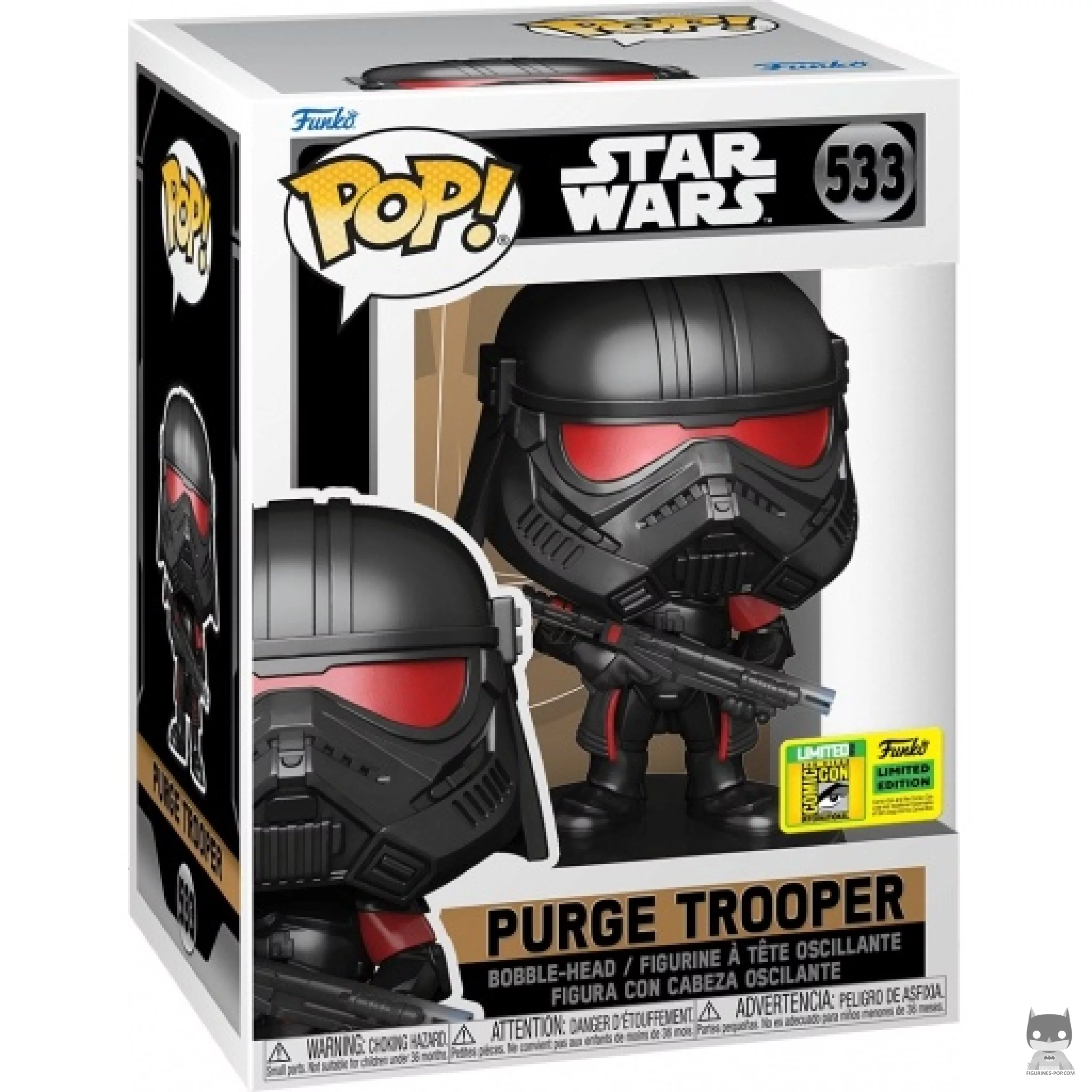 Figura Funko Pop! Purge Trooper en su caja