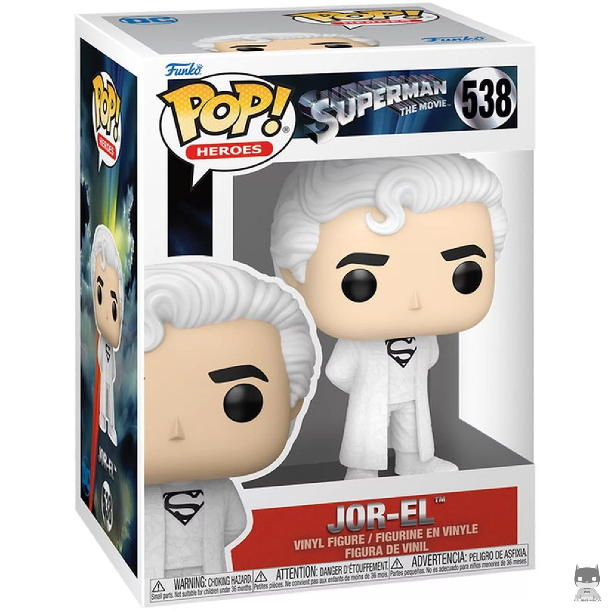 Figura Funko Pop! Jor-El en su caja