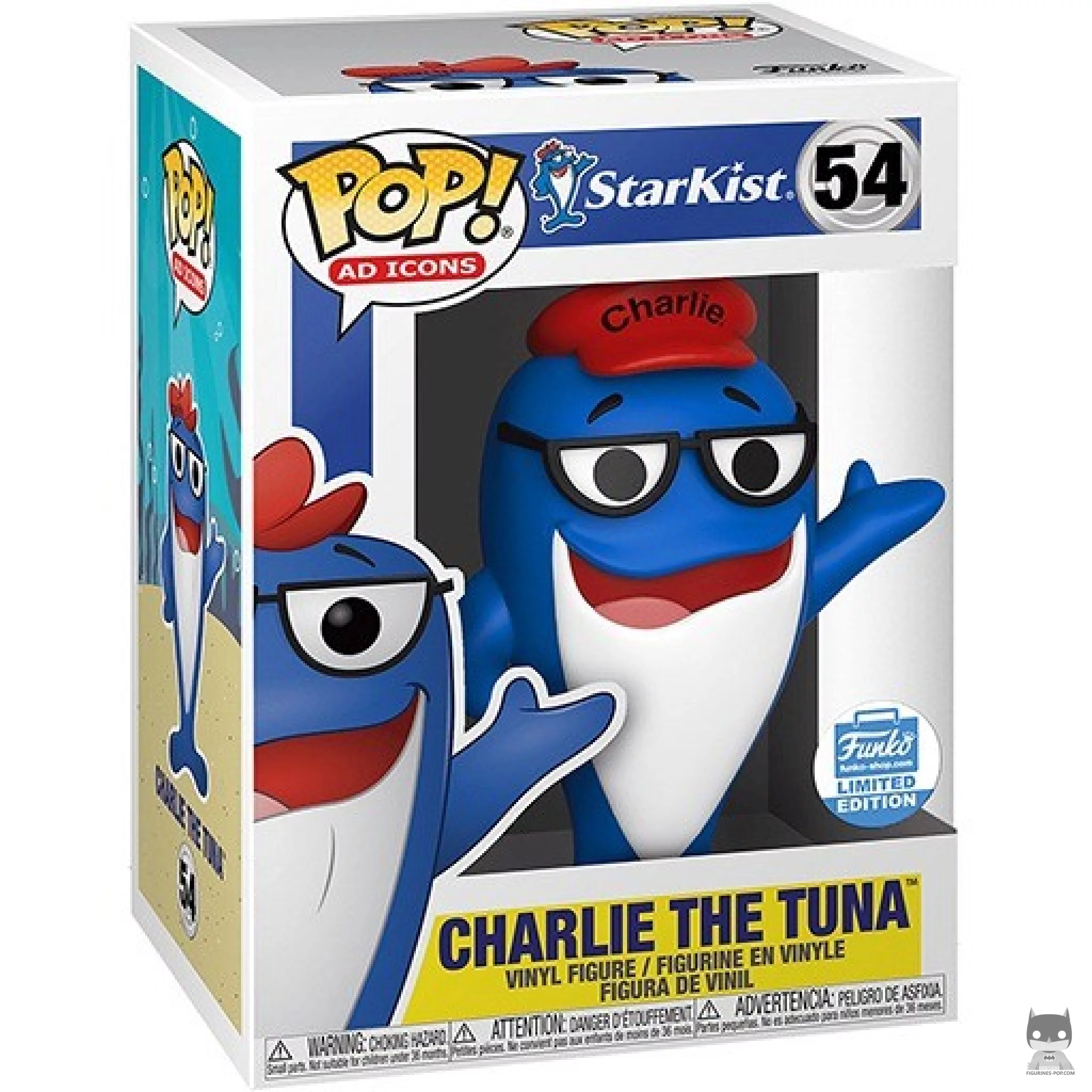 Figura Funko Pop! Charlie the Tuna en su caja