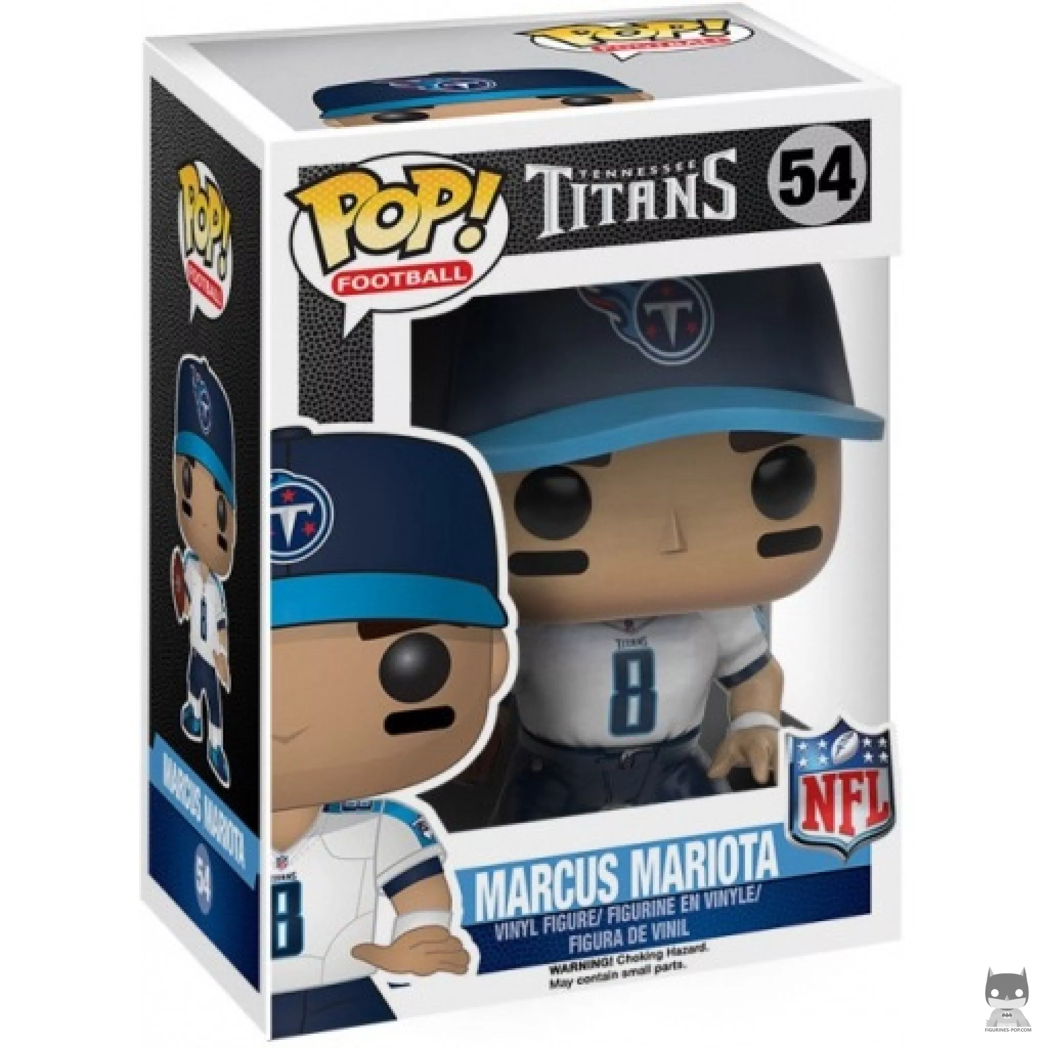 Figura Funko Pop! Marcus Mariota en su caja