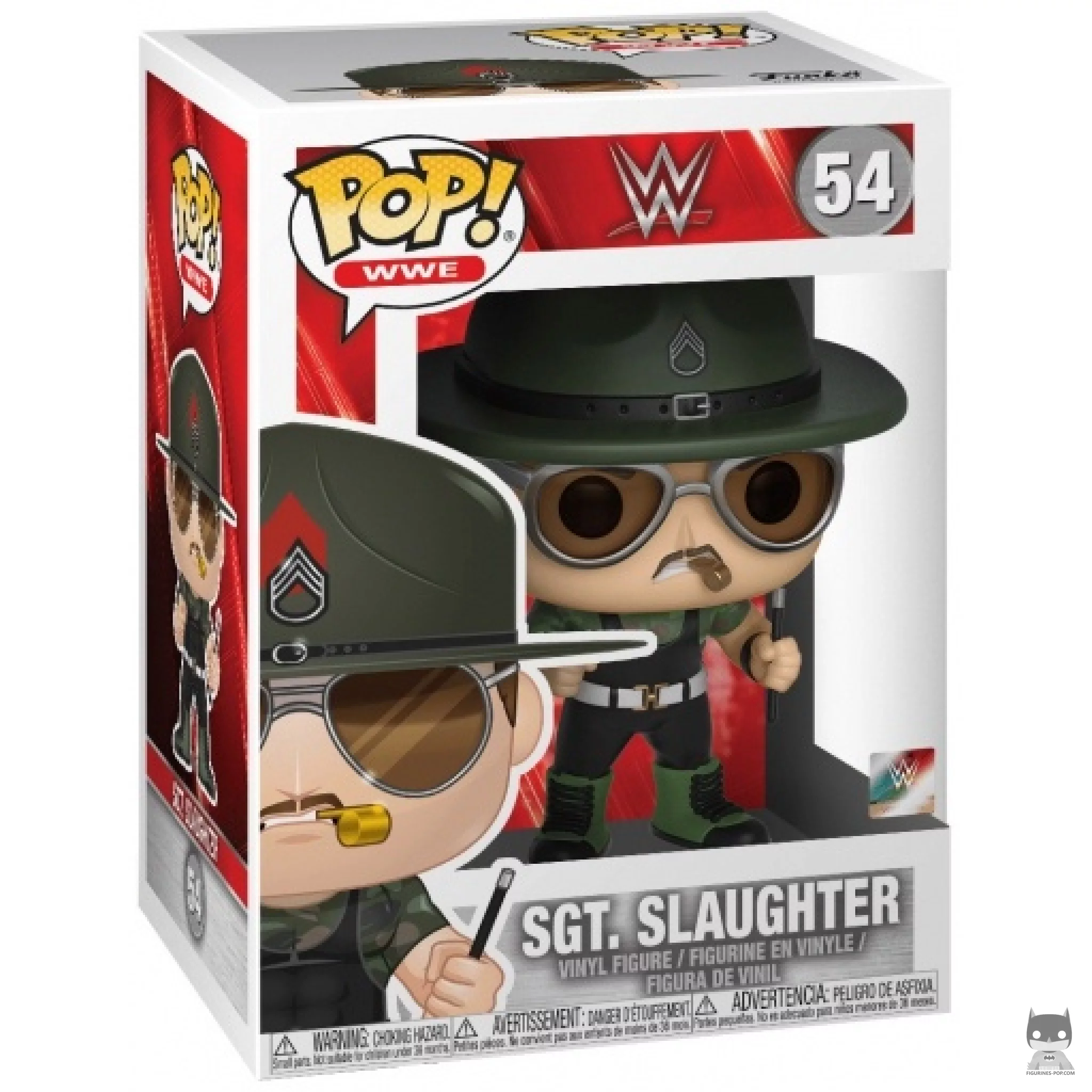 Figura Funko Pop! Sgt. Slaughter en su caja