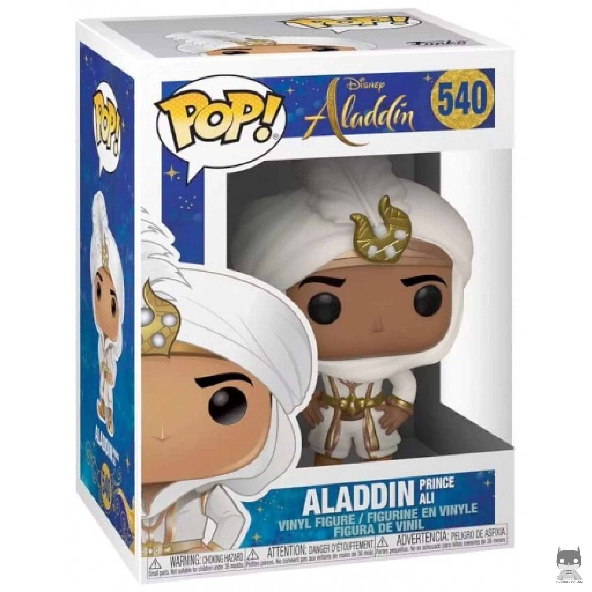 Figura Funko Pop! Aladdin (Príncipe Alí) en su caja