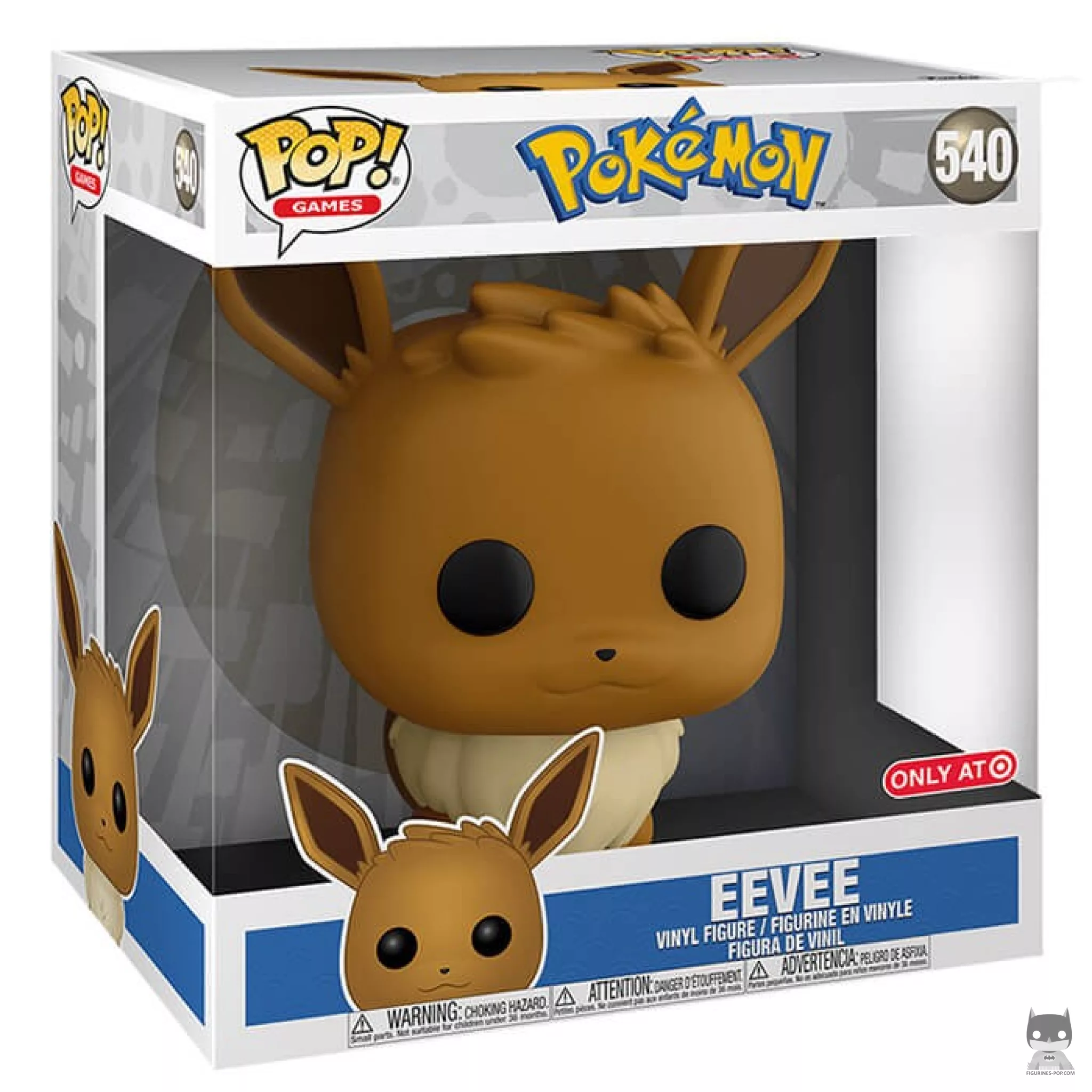 Figura Funko Pop! Eevee (Supersized 10'') en su caja