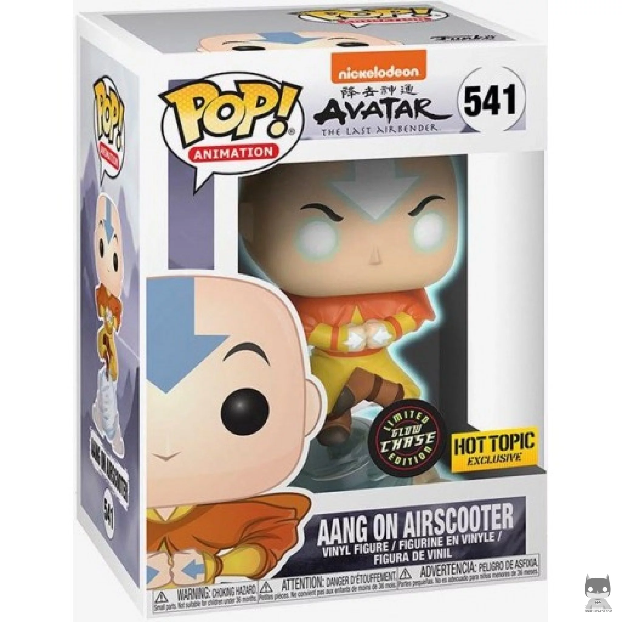 Figura Funko Pop! Aang en la bola de aire (Chase) en su caja
