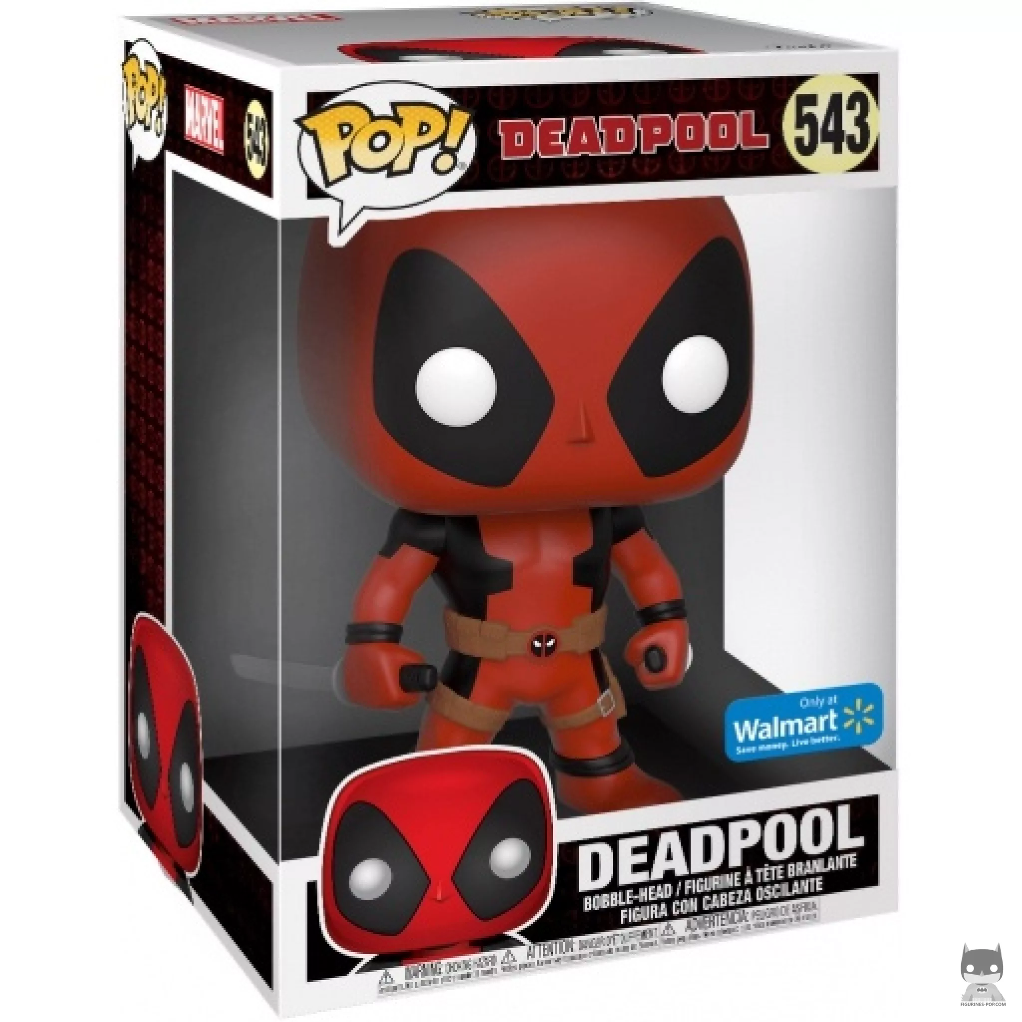 Figura Funko Pop! Deadpool (Supersized) en su caja