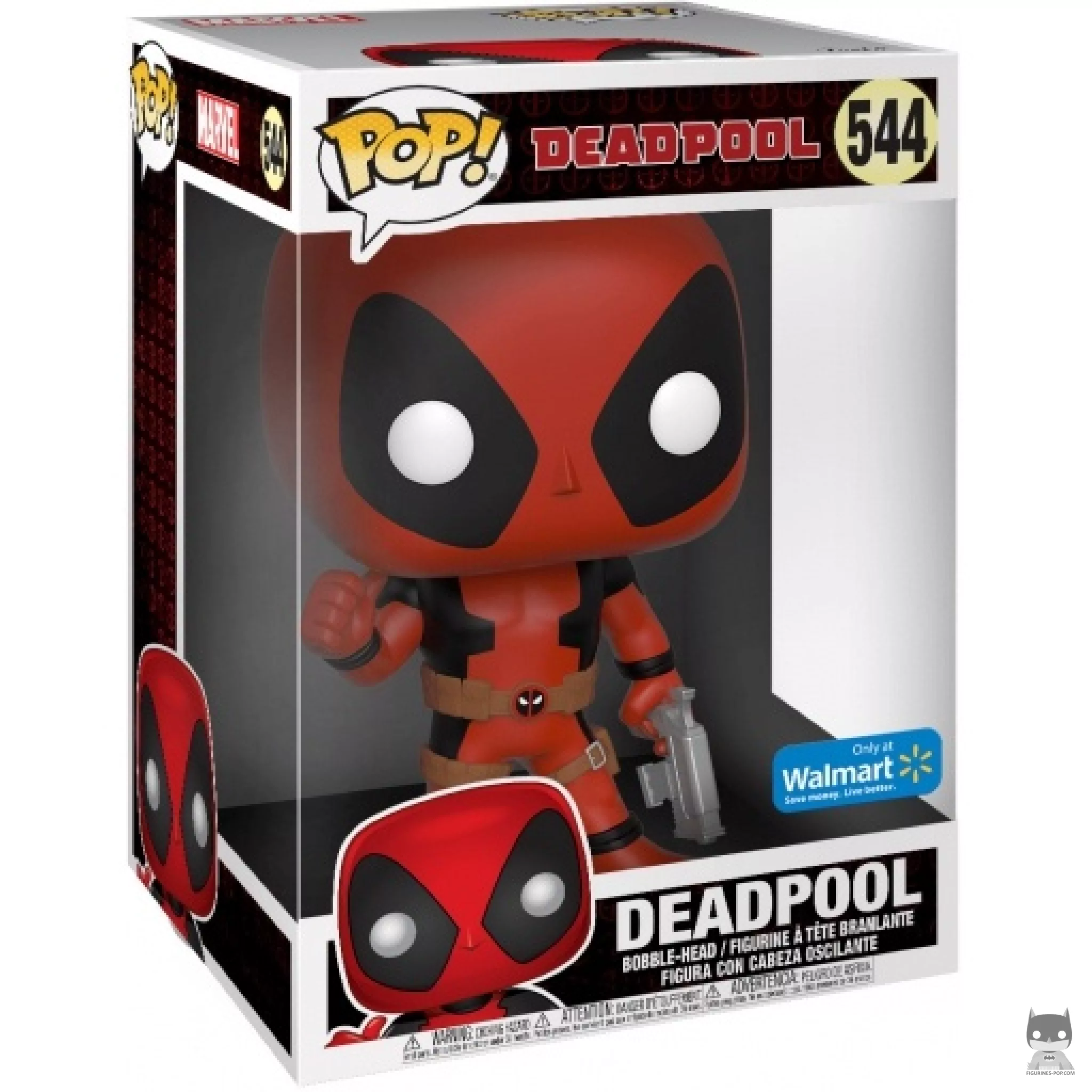 Figura Funko Pop! Deadpool (Supersized) en su caja