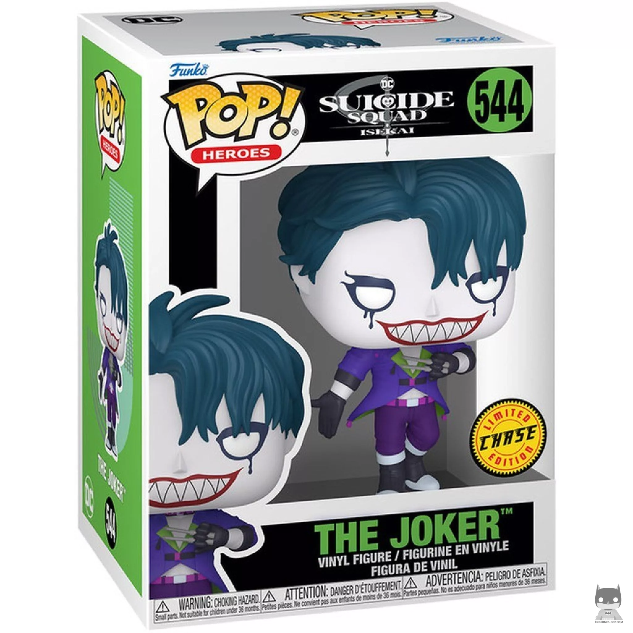 Figura Funko Pop! Joker (Chase) en su caja