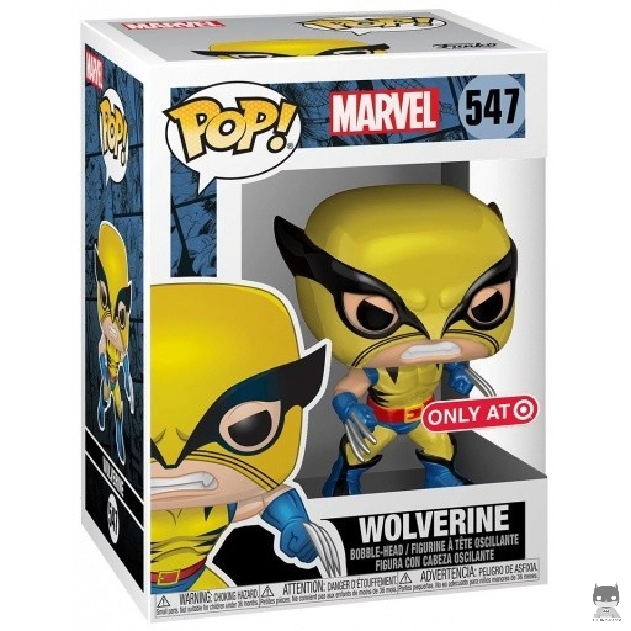 Figura Funko Pop! Lobezno (Metalizado) en su caja