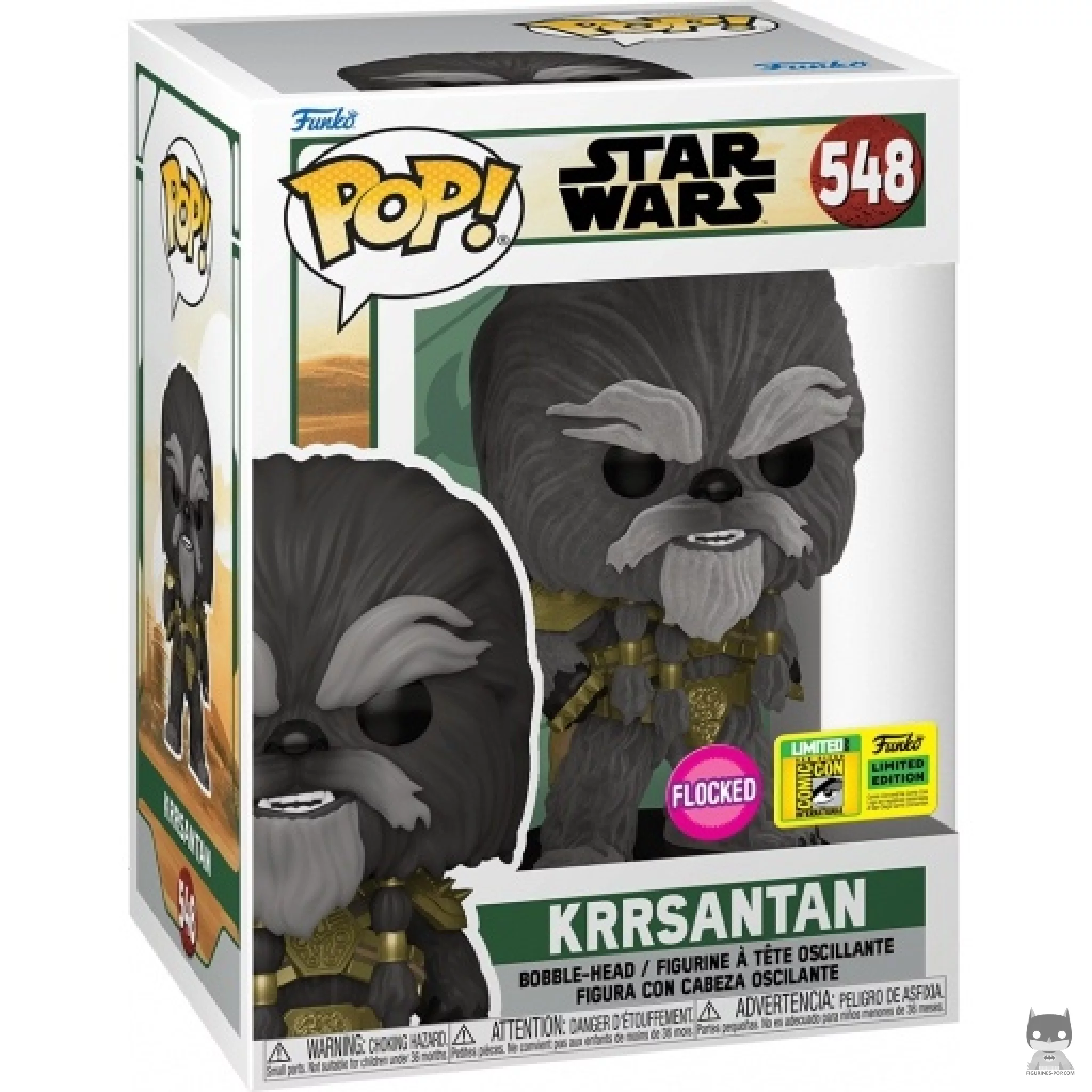 Figura Funko Pop! Krrsantan (Flocado) en su caja