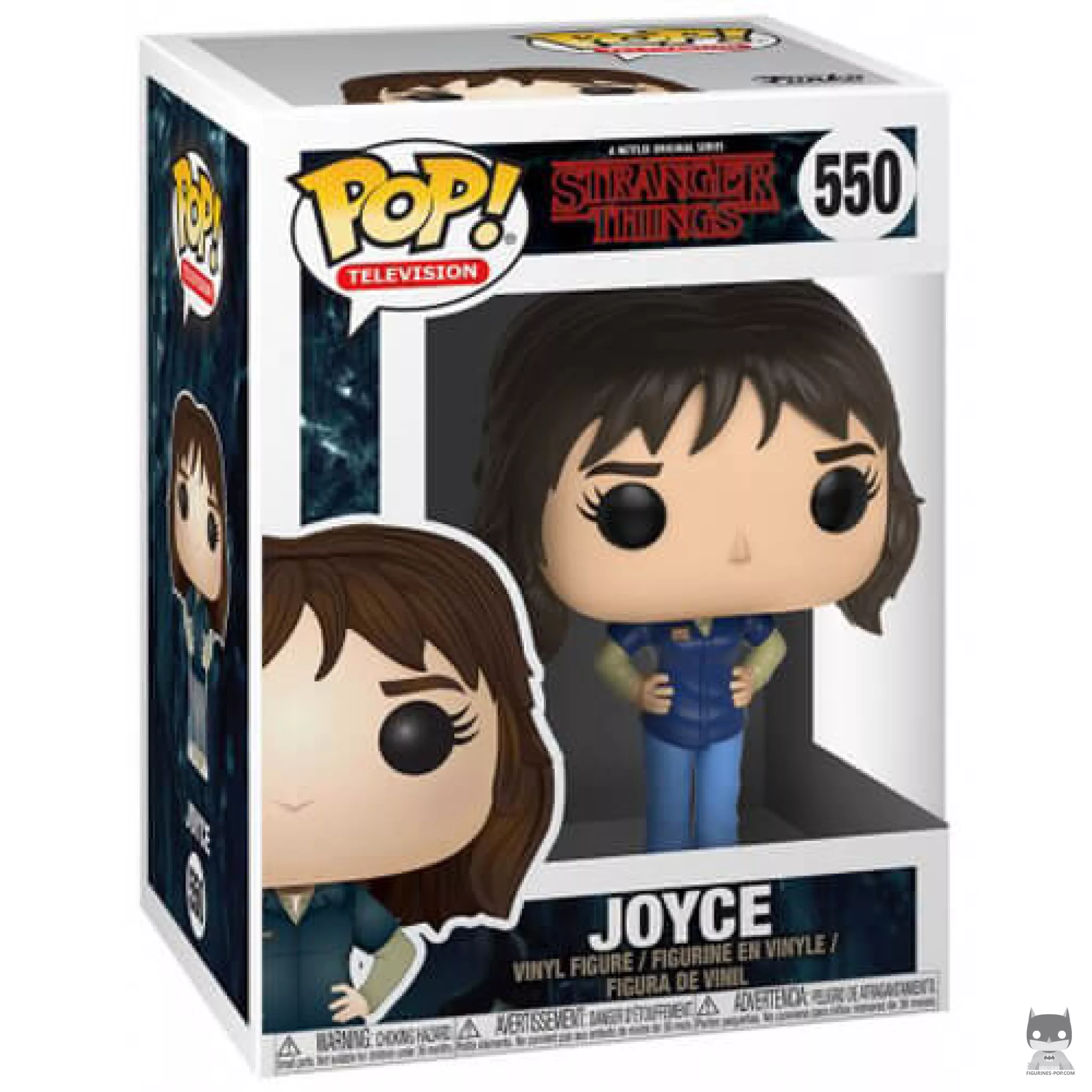 Figura Funko Pop! Joyce con ropa de trabajo en su caja
