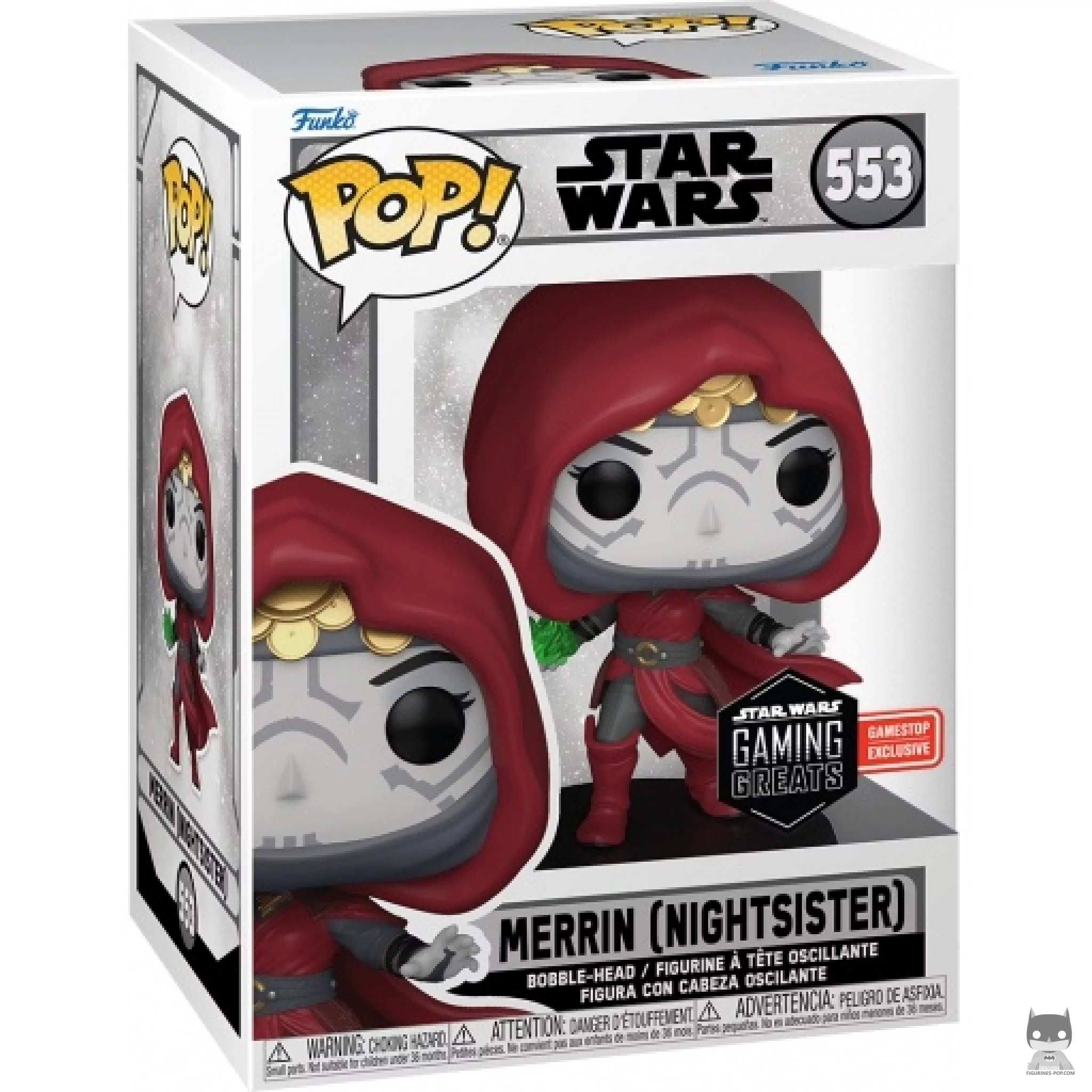 Figura Funko Pop! Merrin, Hermana de la Noche en su caja