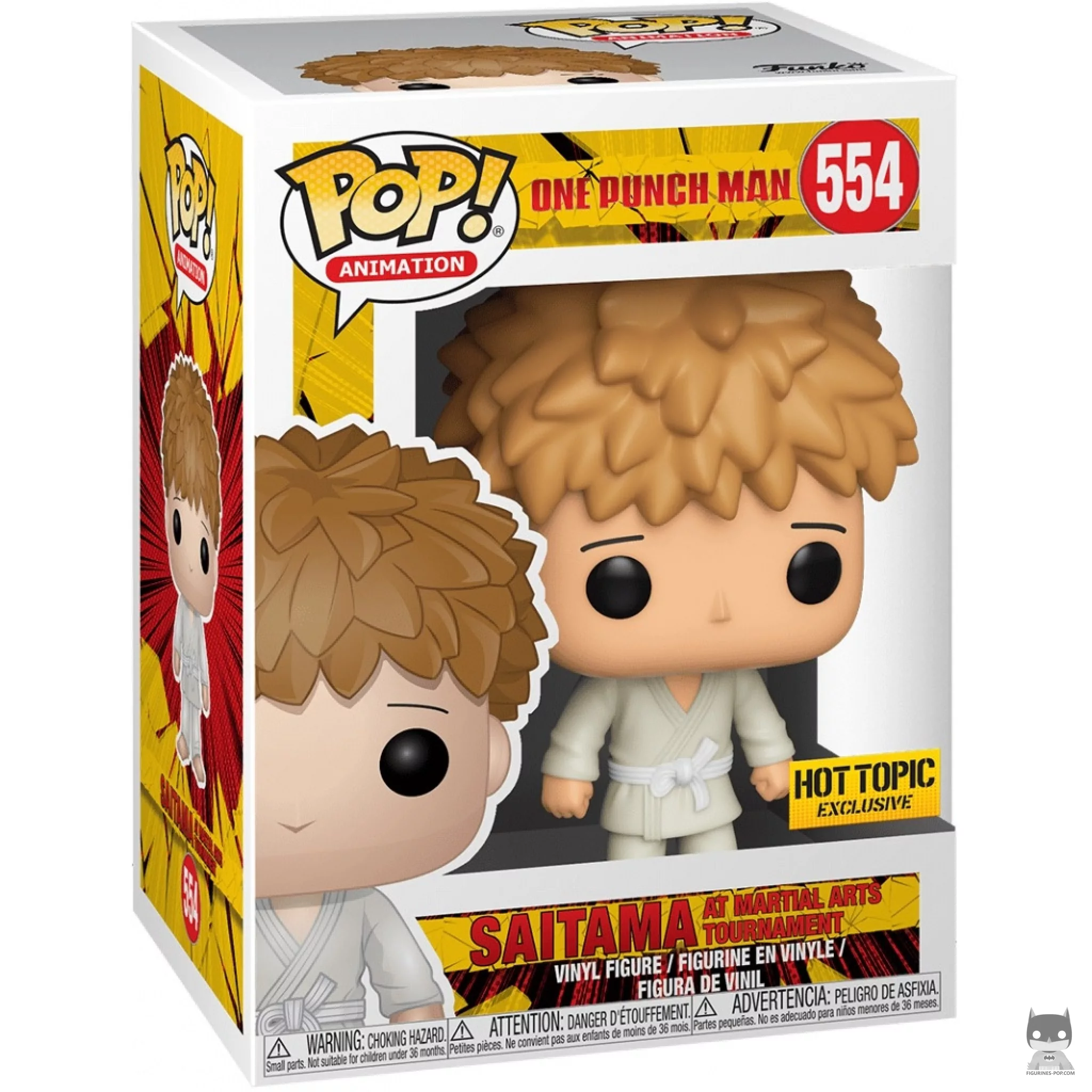 Figura Funko Pop! Saitama en el torneo de artes marciales en su caja