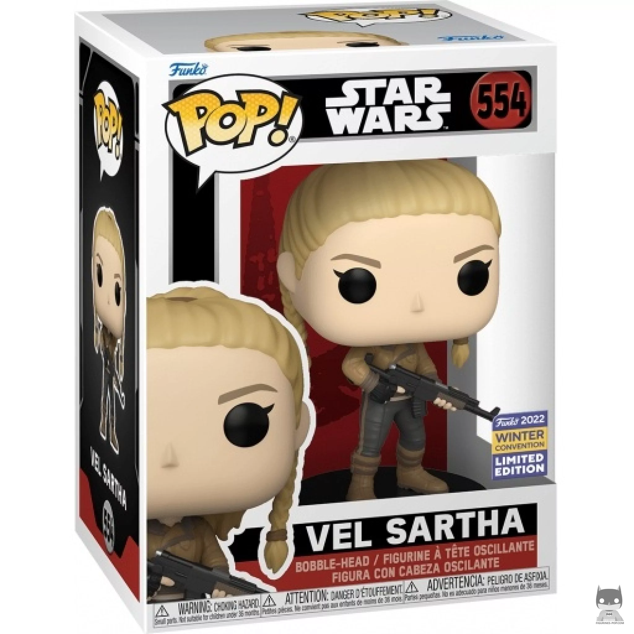 Figura Funko Pop! Vel Sartha en su caja