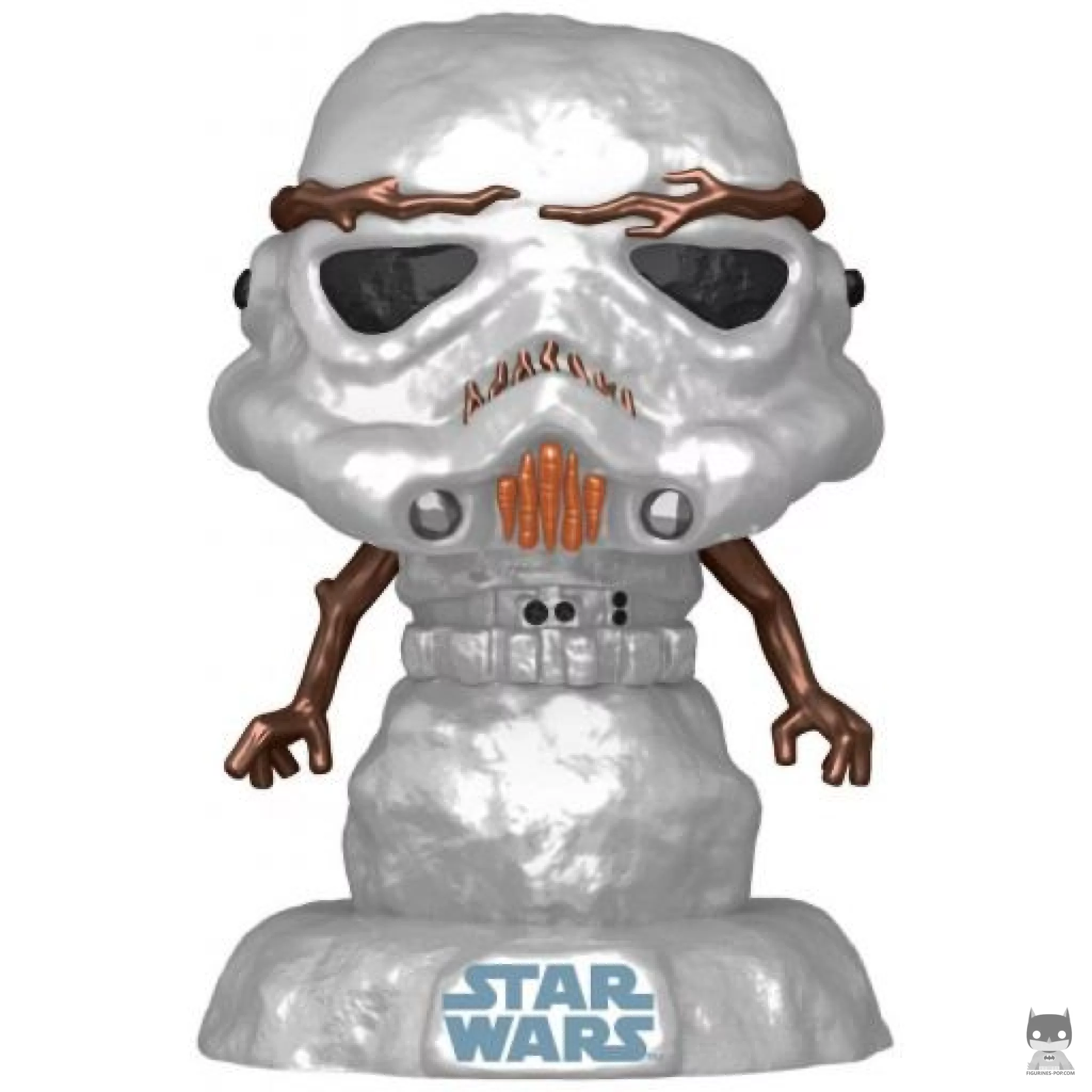 Figura Funko Pop! Stormtrooper muñeco de nieve (Metalizado) (Star Wars (Navidad))