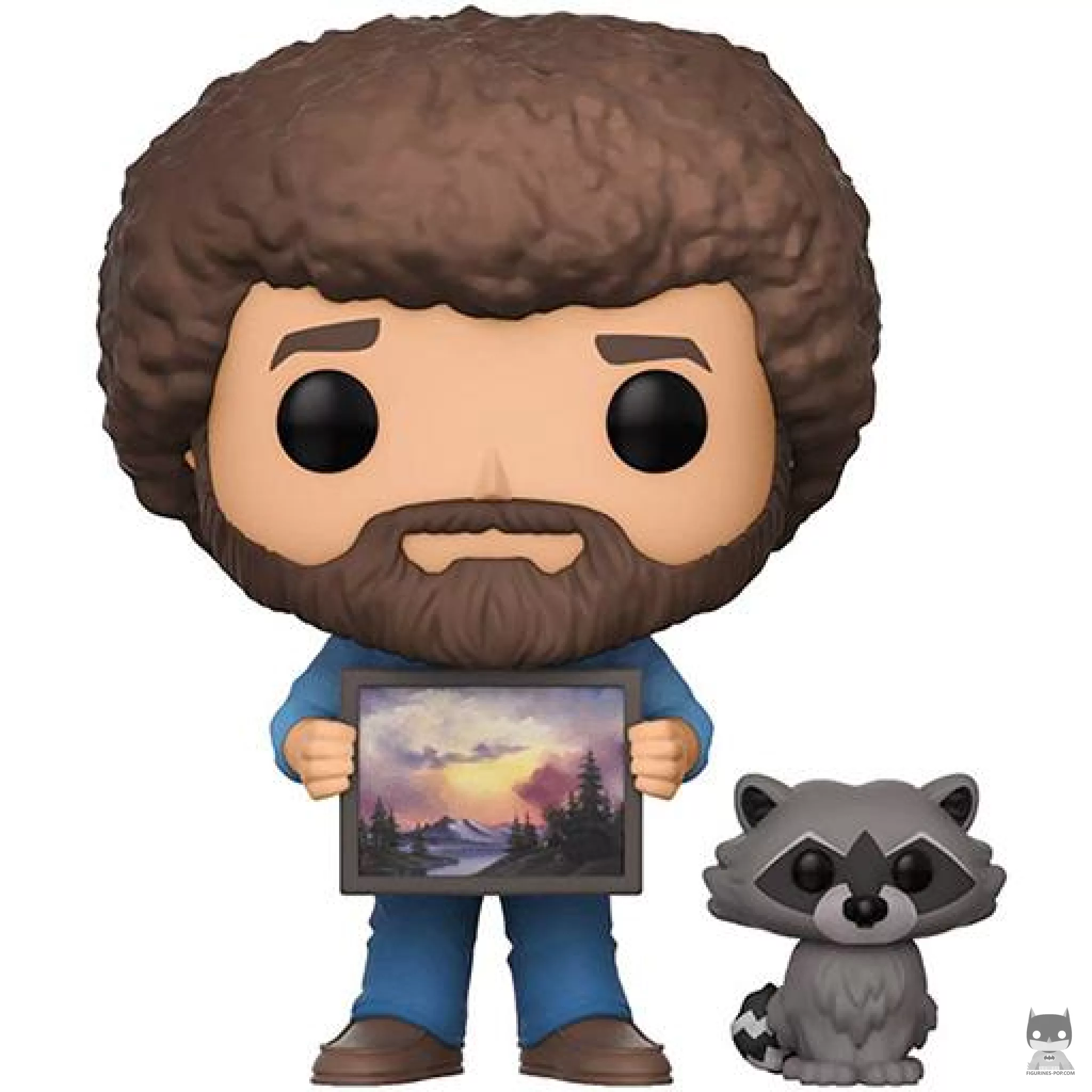 Figura Funko Pop! Bob Ross (con mapache) (Bob Ross)