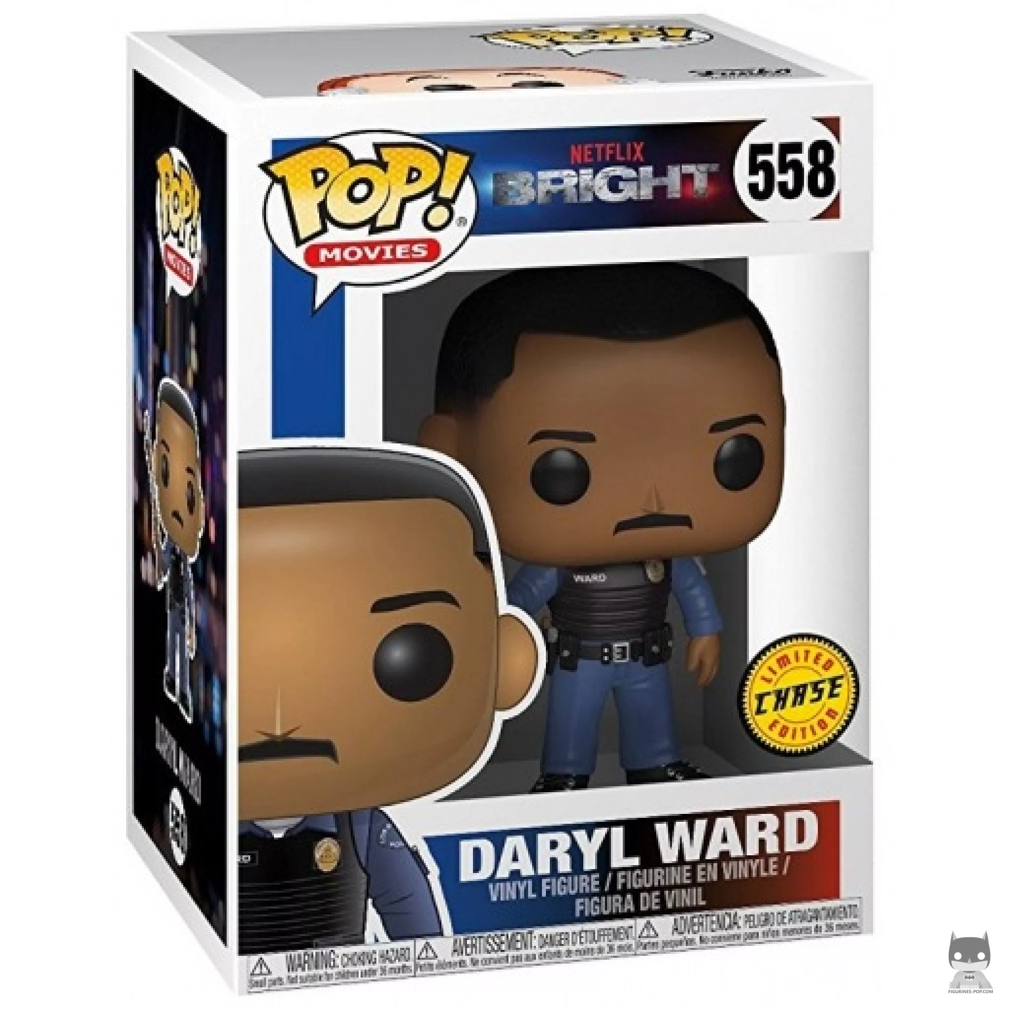 Figura Funko Pop! Daryl Ward con varita (Chase) en su caja