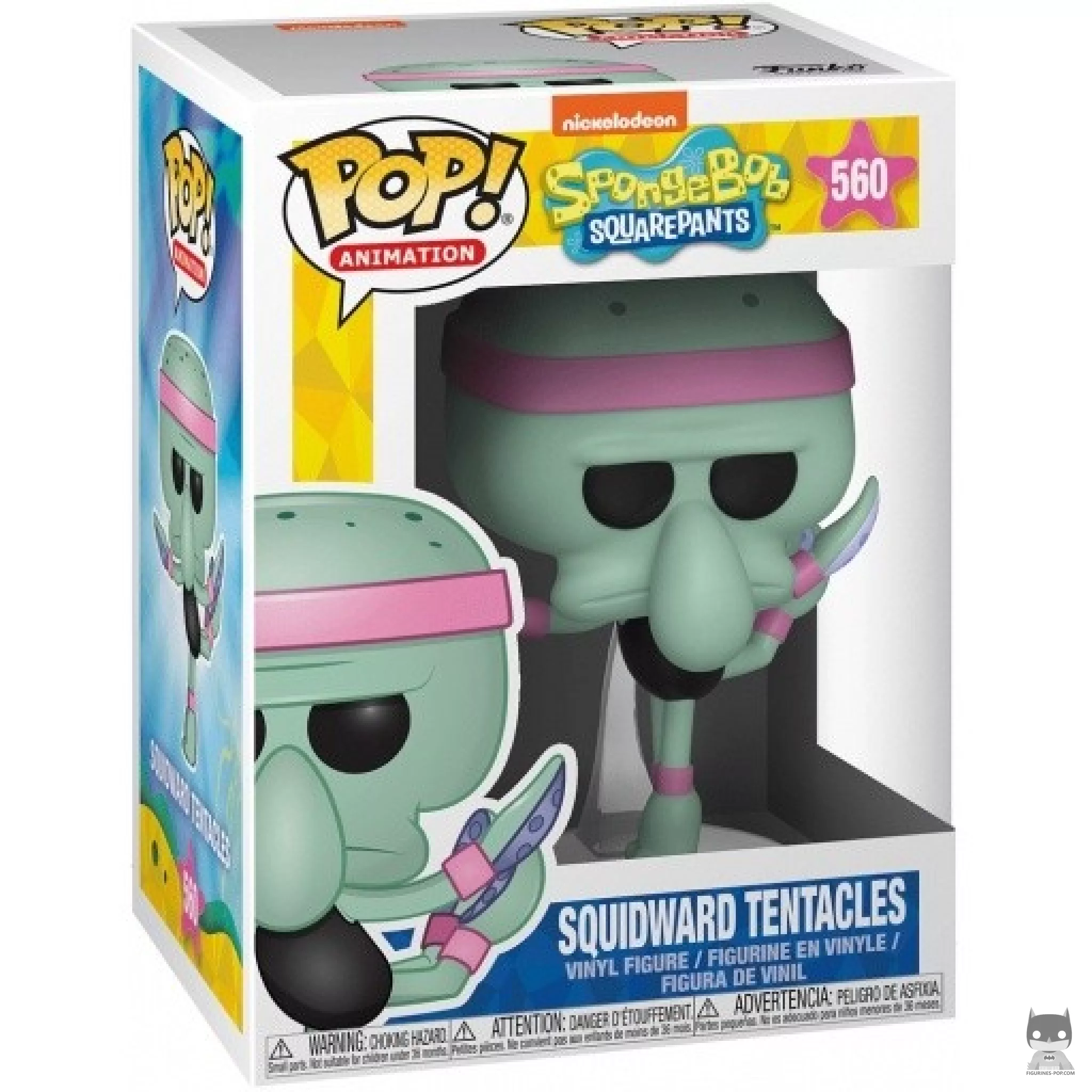 Figura Funko Pop! Calamardo Tentáculos gimnasia en su caja
