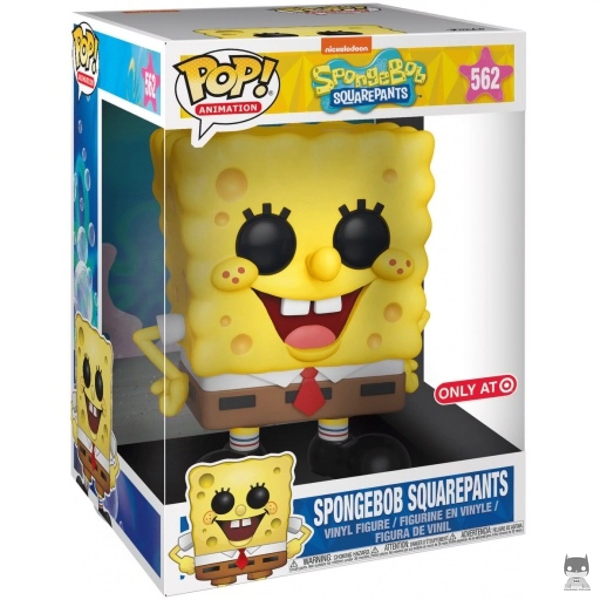 Figura Funko Pop! Bob Esponja (Supersized) en su caja