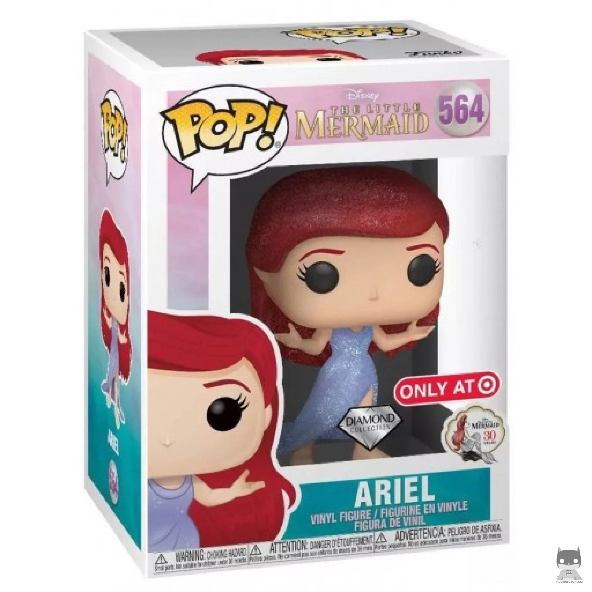 Figura Funko Pop! Ariel (Purpurina de diamante) en su caja