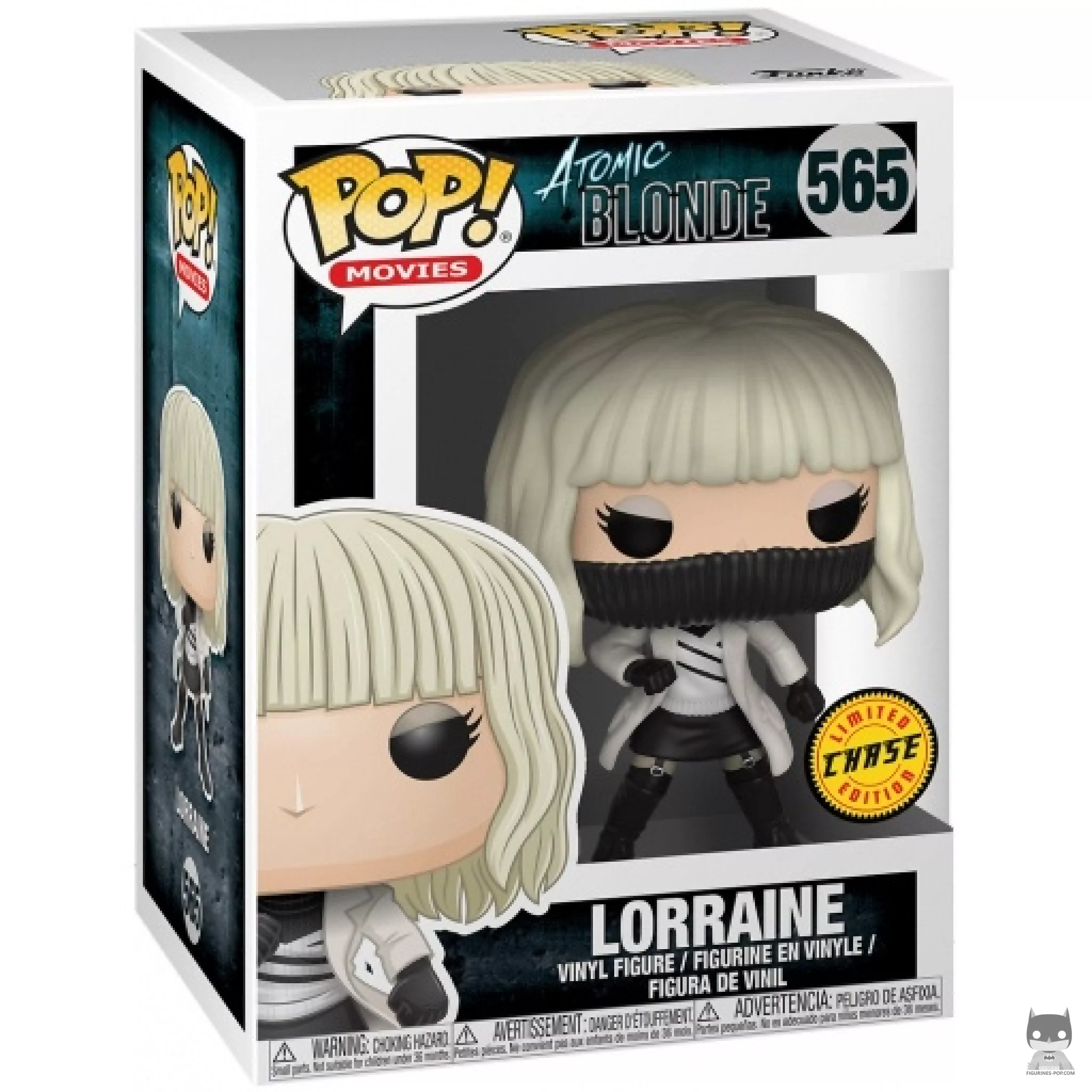 Figura Funko Pop! Lorraine con el cuello alto sobre la cara (Chase) en su caja