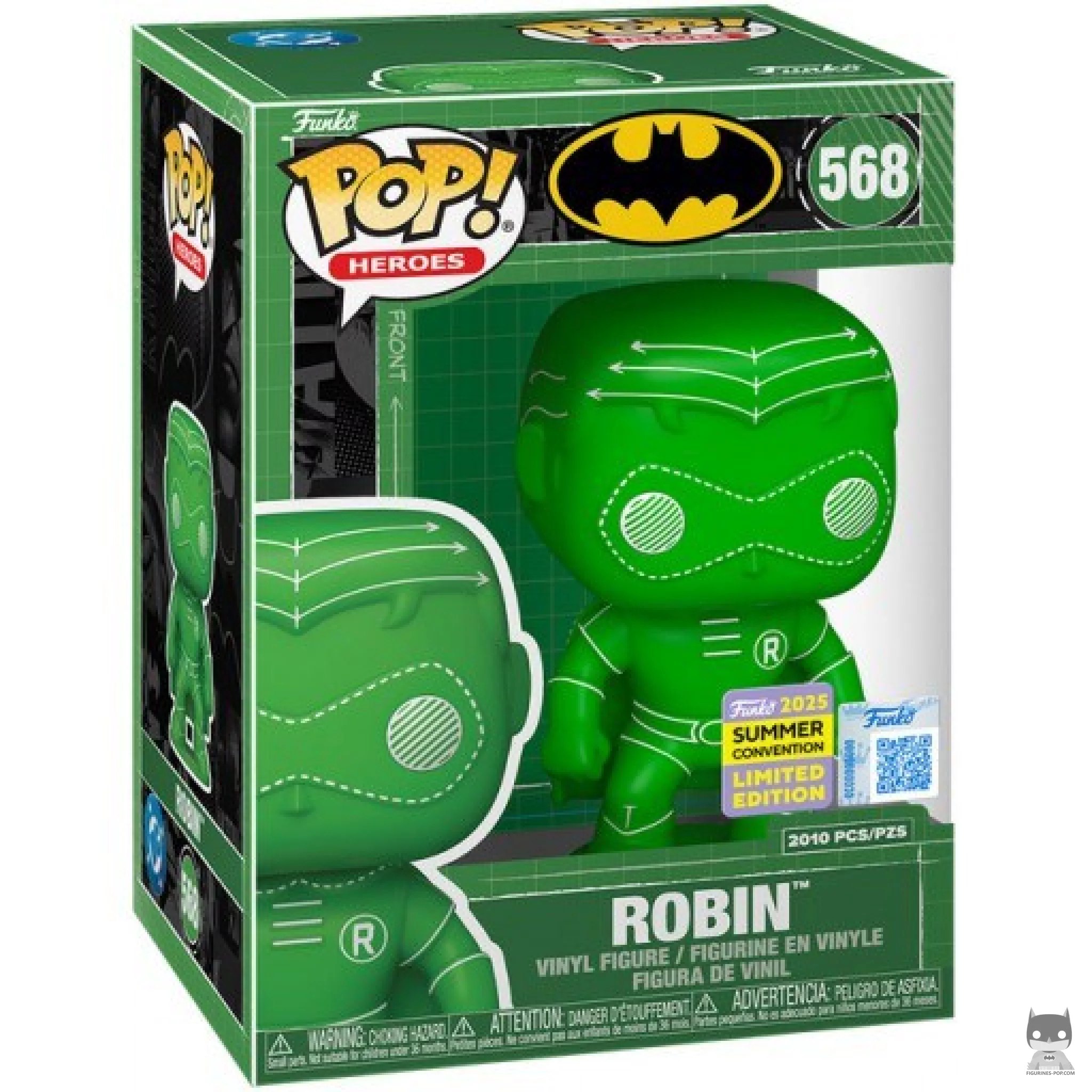 Figura Funko Pop! Robin (Verde) en su caja