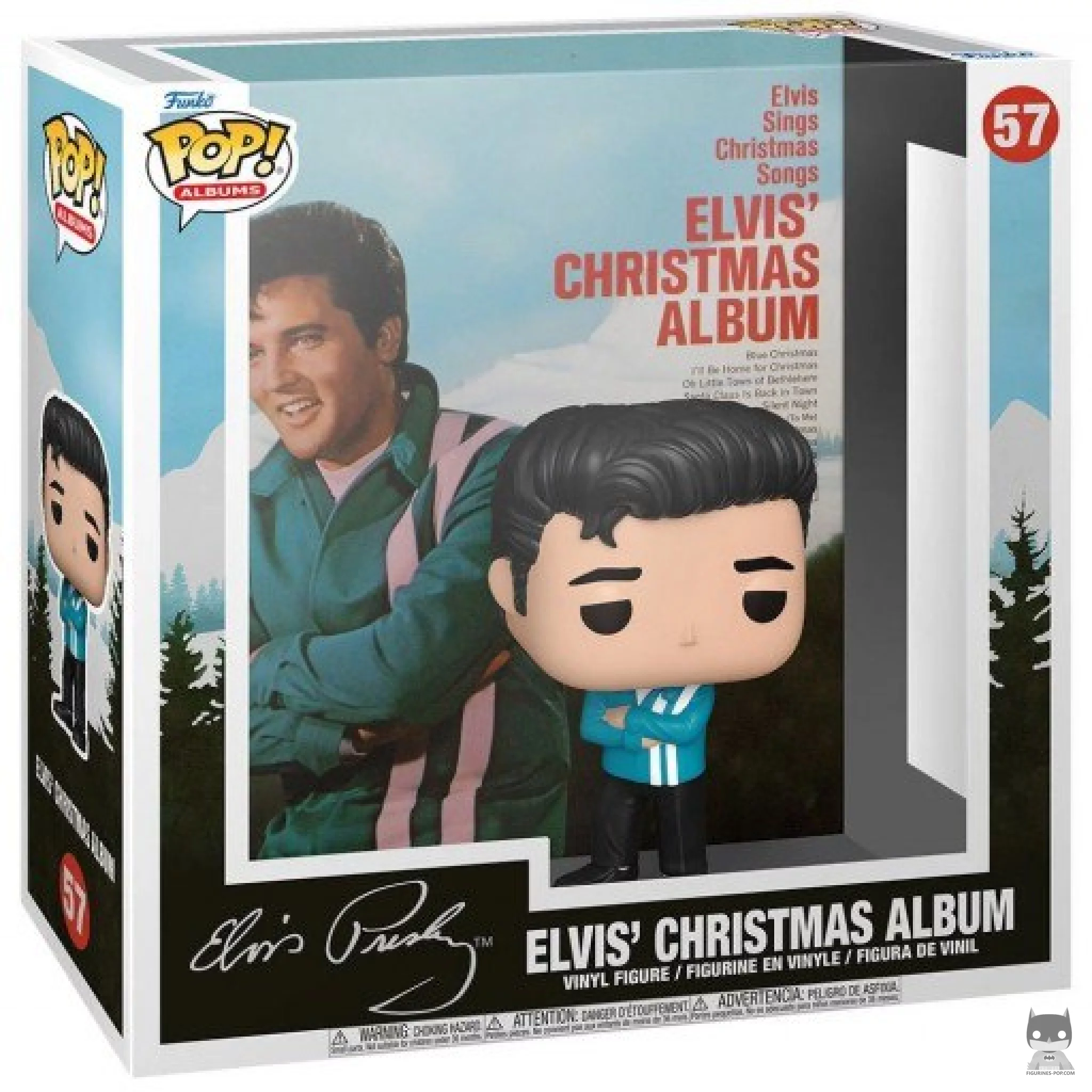 Figura Funko Pop! Elvis Presley: Elvis' Christmas Album en su caja