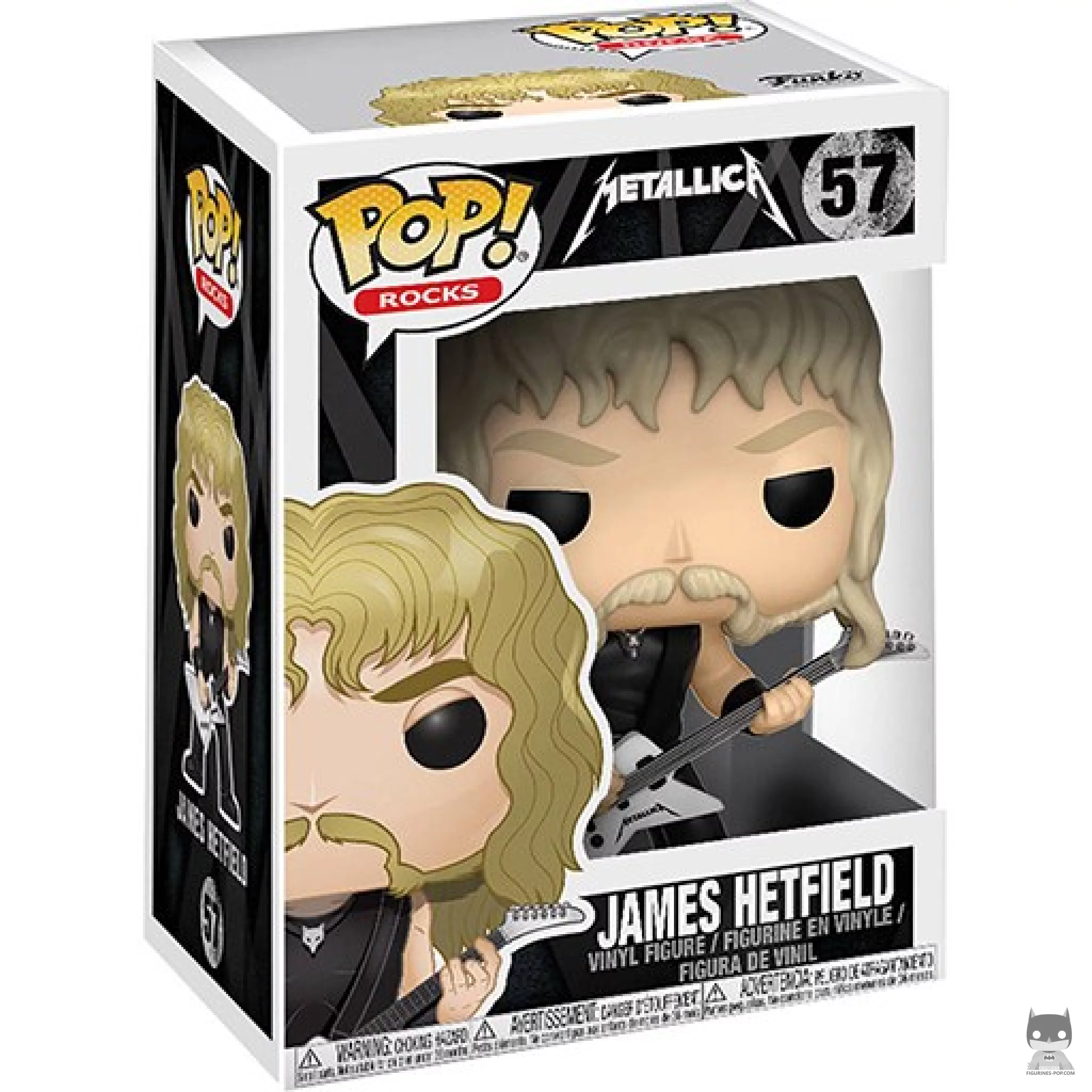 Figura Funko Pop! James Hetfield en su caja
