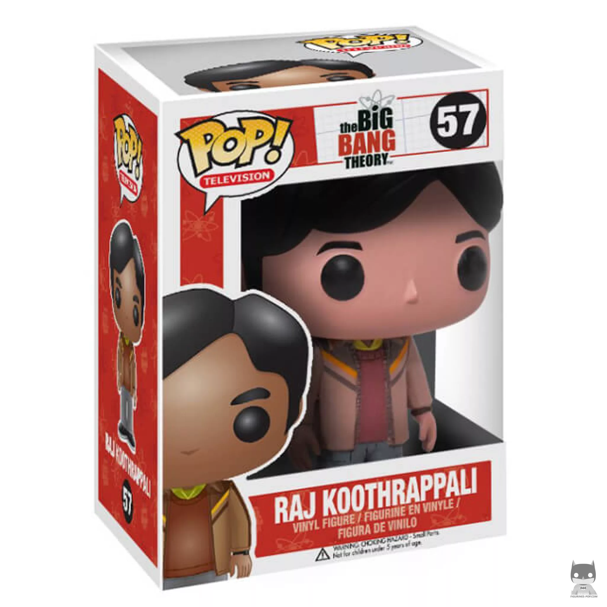Figura Funko Pop! Raj Koothrappali en su caja