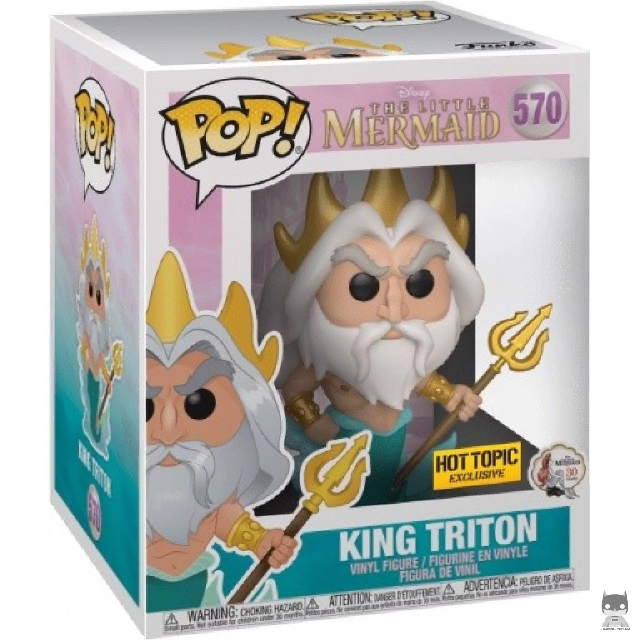 Figura Funko Pop! Rey Tritón (Supersized) en su caja