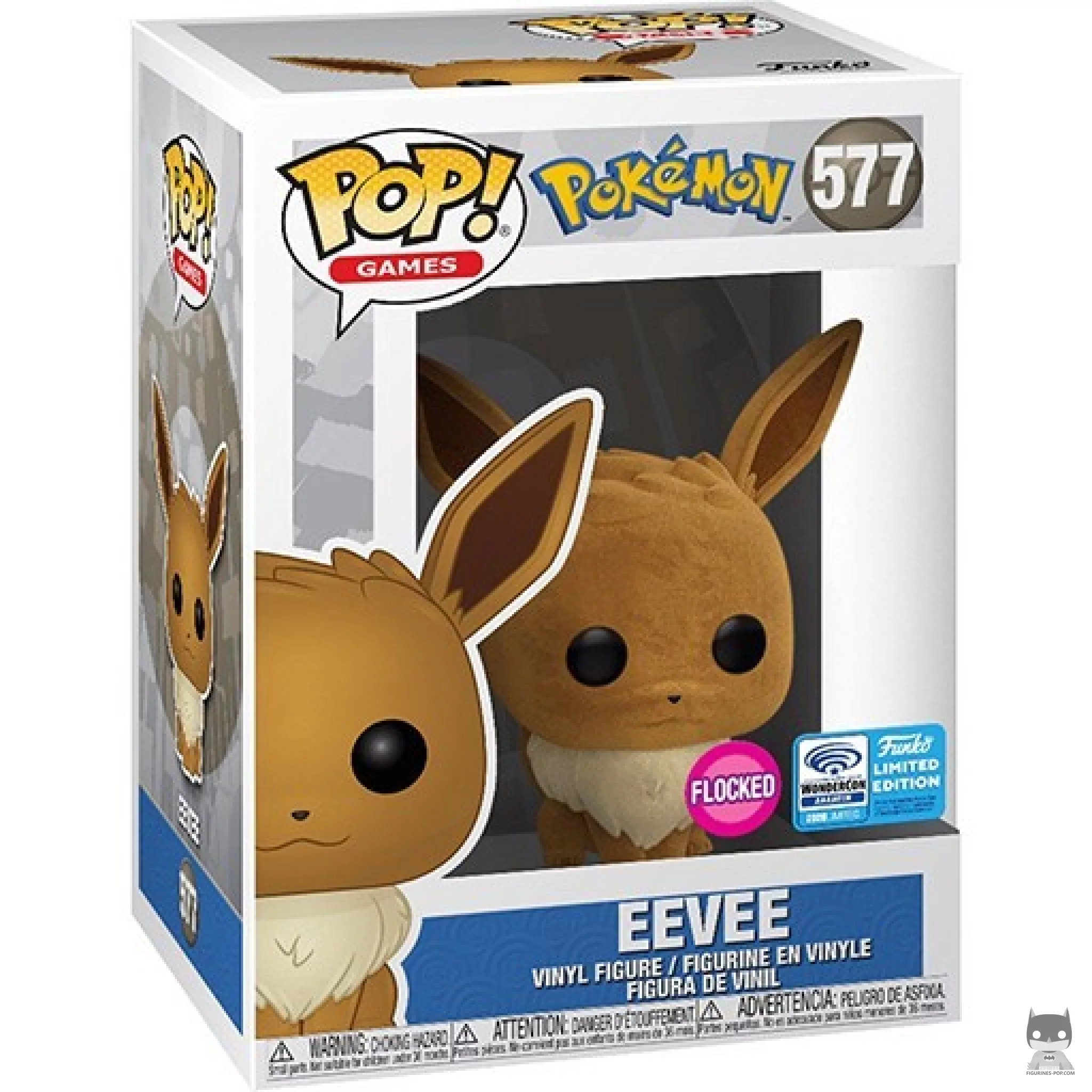 Figura Funko Pop! Eevee (Flocado) en su caja