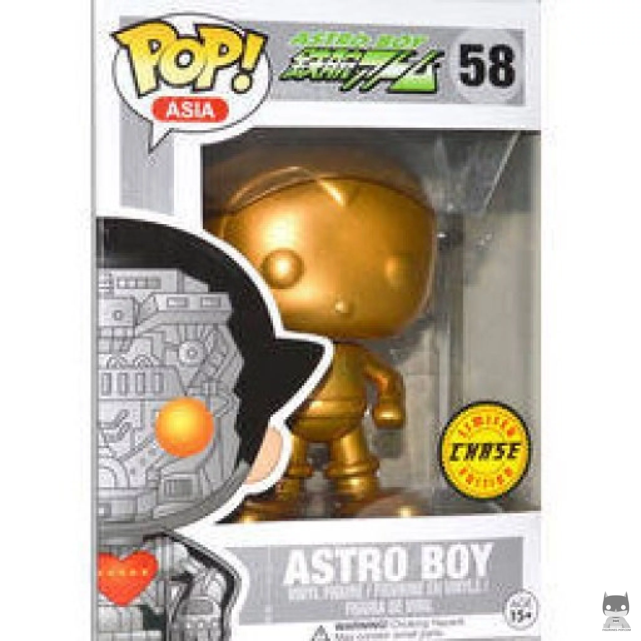 Figura Funko Pop! Astro Boy (Dorado) (Chase) en su caja