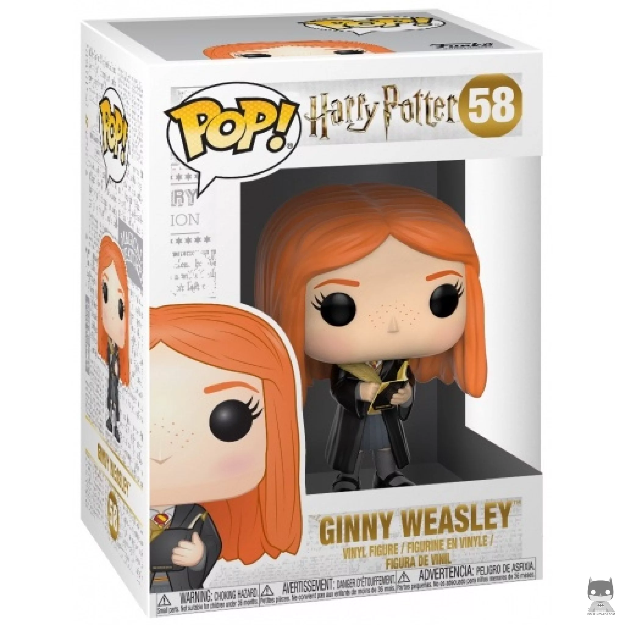 Figura Funko Pop! Ginny Weasley con el diario de Tom Ryddle en su caja