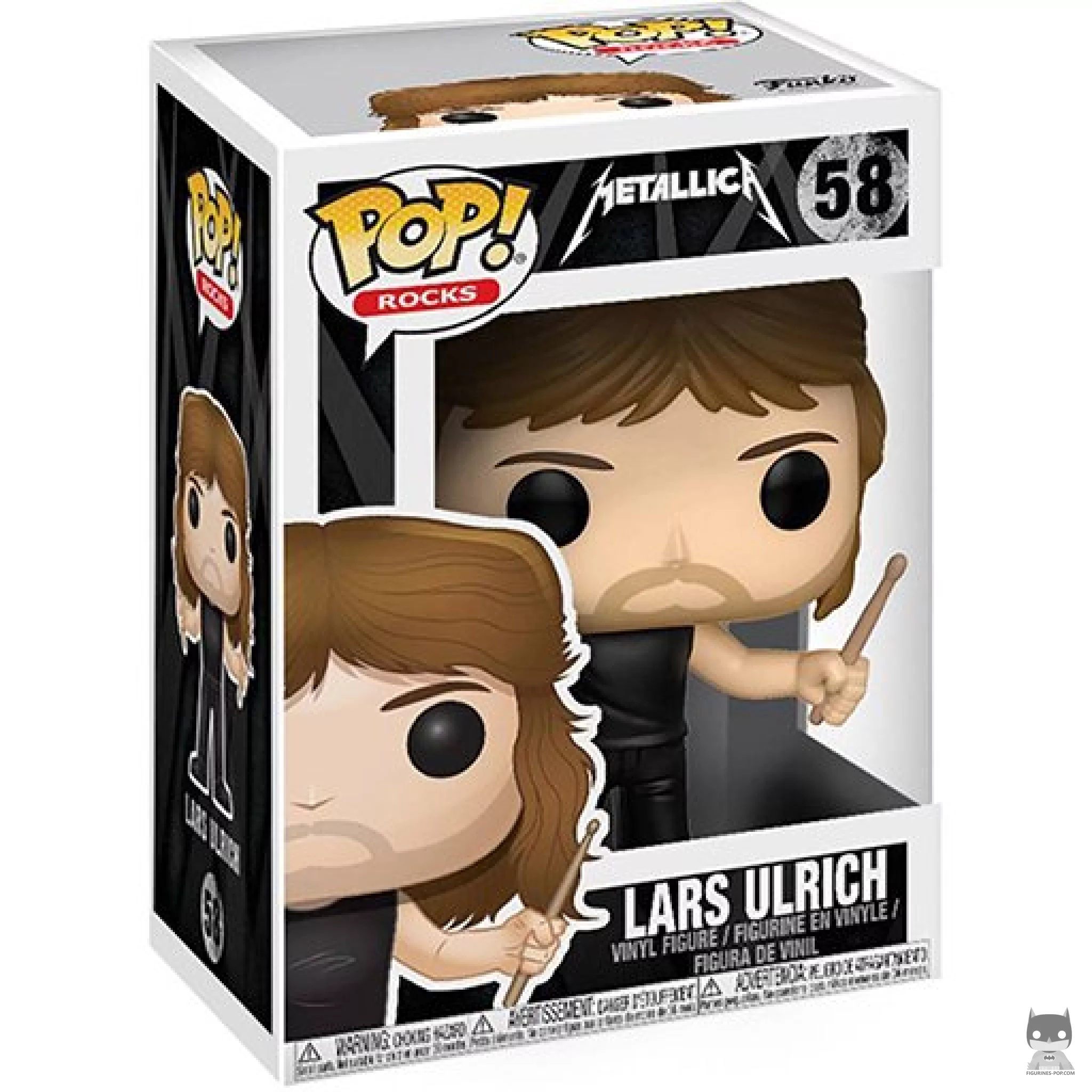 Figura Funko Pop! Lars Ulrich en su caja