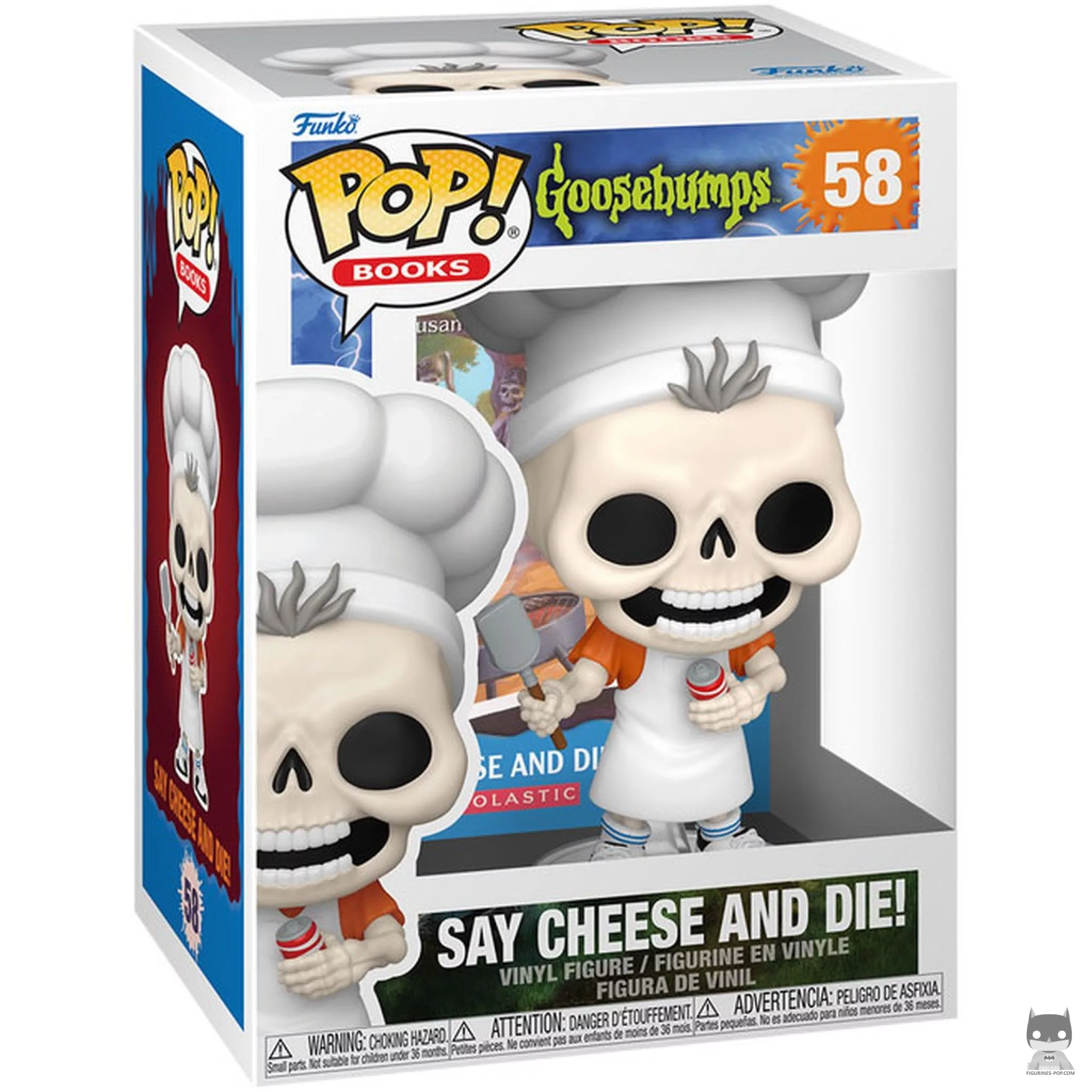 Figura Funko Pop! ¡Sonríe y muérete! en su caja