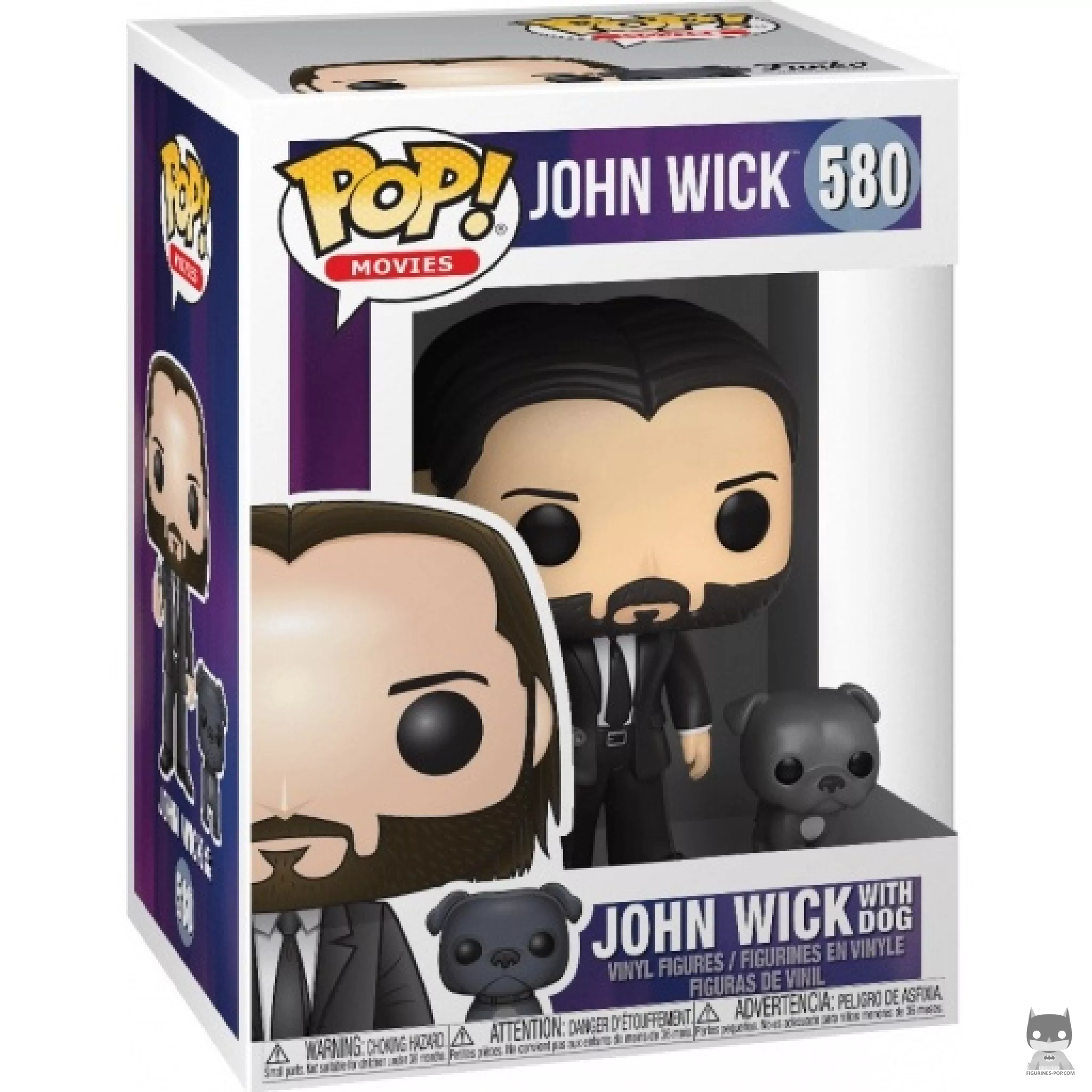 Figura Funko Pop! John Wick con Perro en su caja