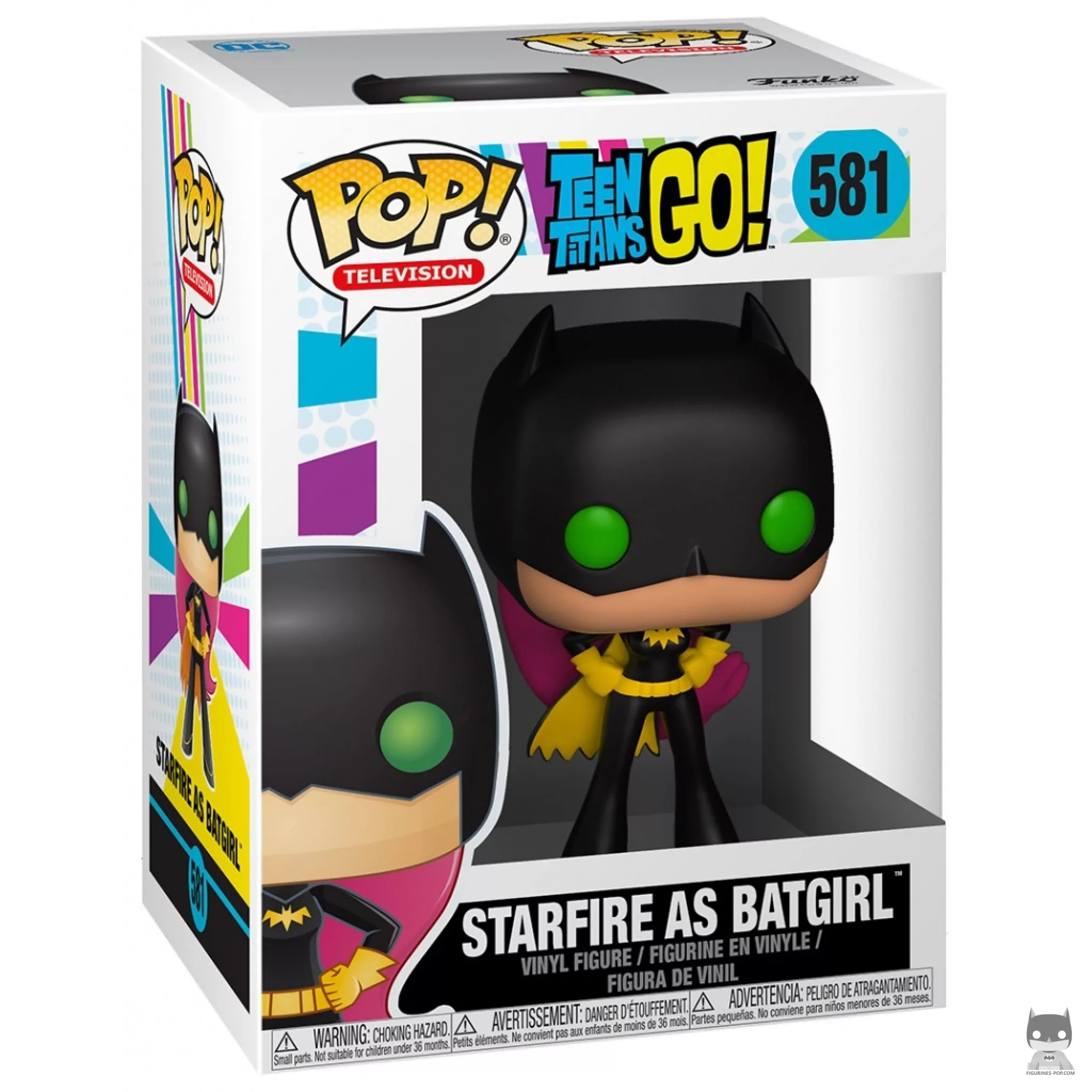 Figura Funko Pop! Starfire como Batgirl en su caja