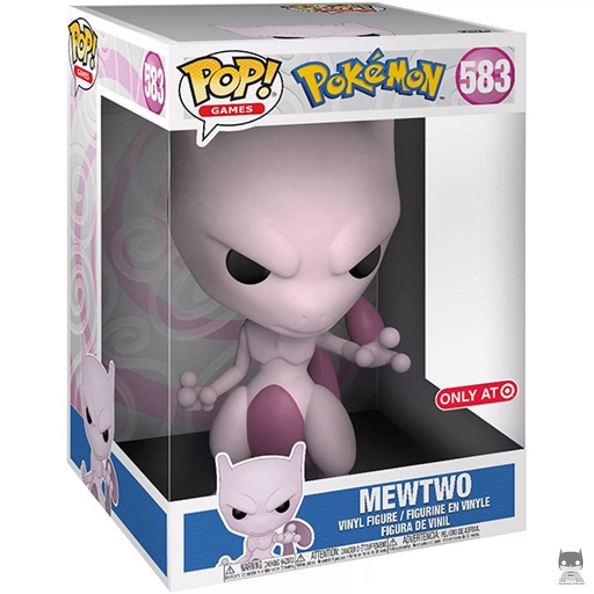 Figura Funko Pop! Mewtwo (Supersized 10'') en su caja