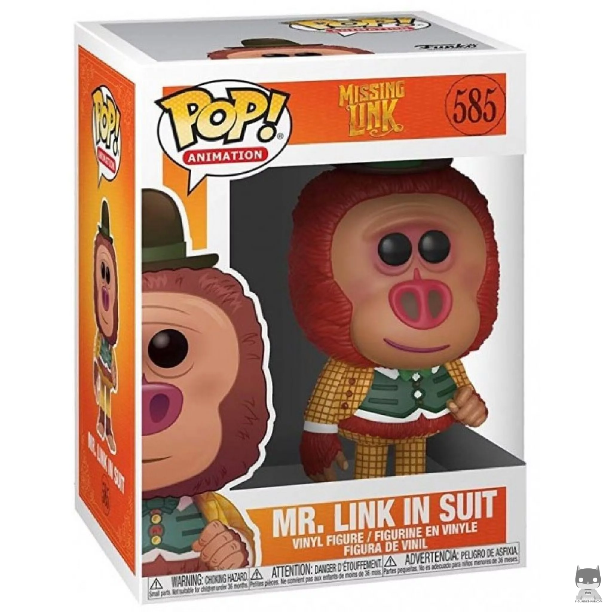 Figura Funko Pop! Mr. Link con traje en su caja