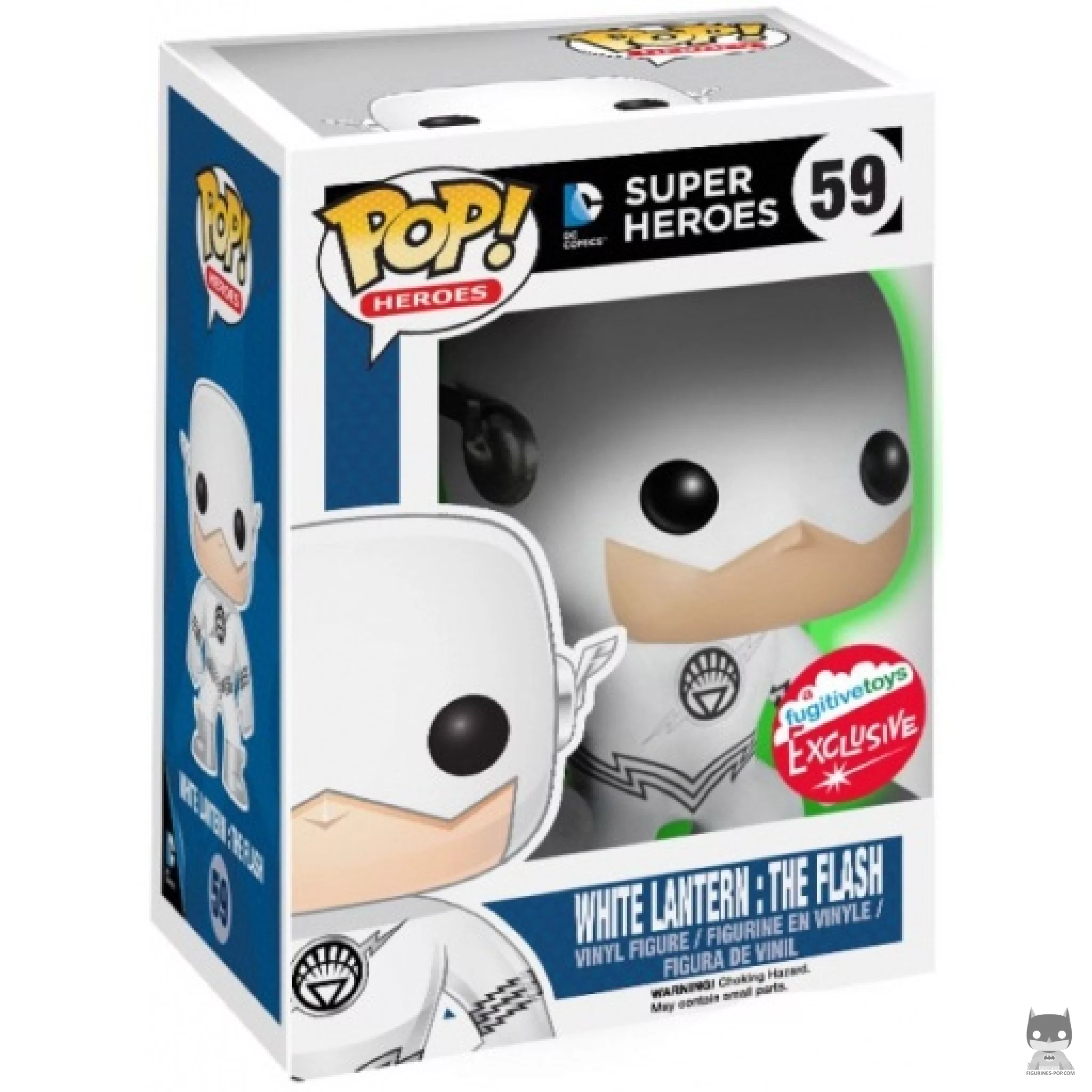 Figura Funko Pop! Flash Linterna Blanca (Brilla en la oscuridad) en su caja