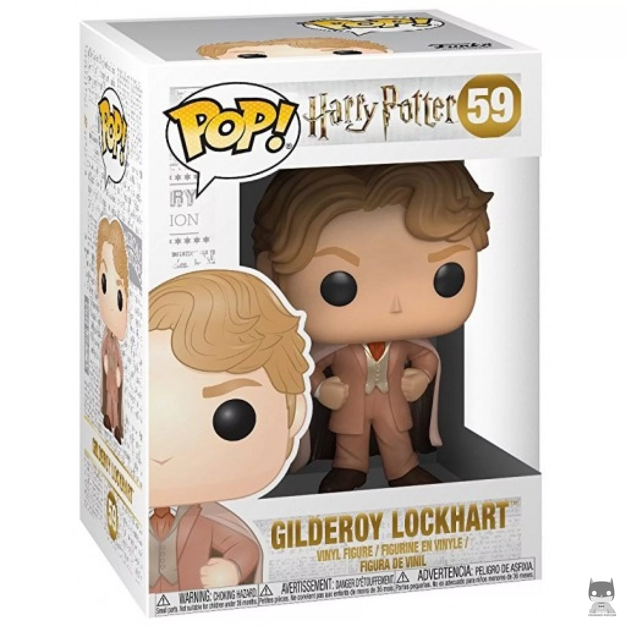 Figura Funko Pop! Gilderoy Lockhart en su caja