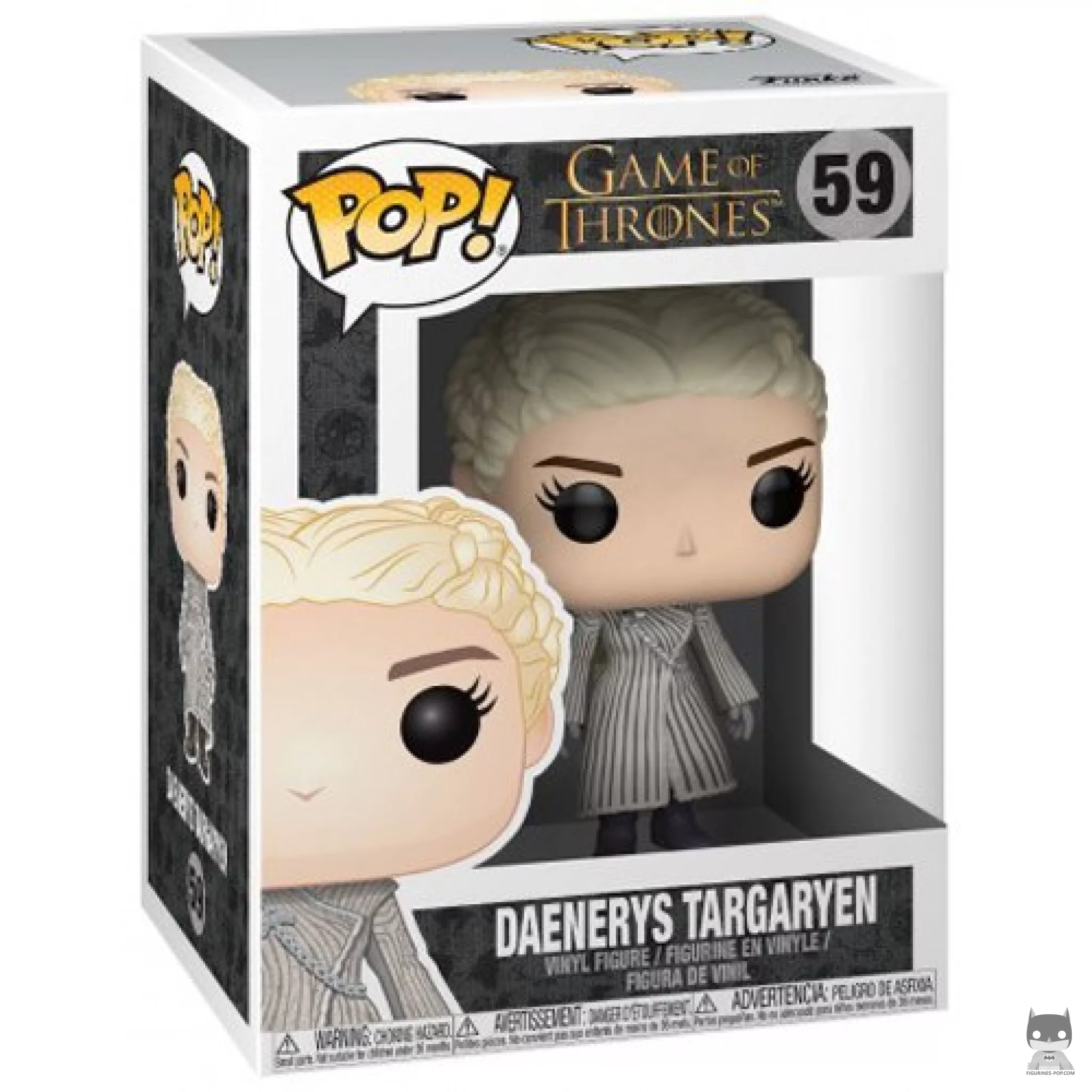 Figura Funko Pop! Daenerys Targaryen (con abrigo blanco) en su caja