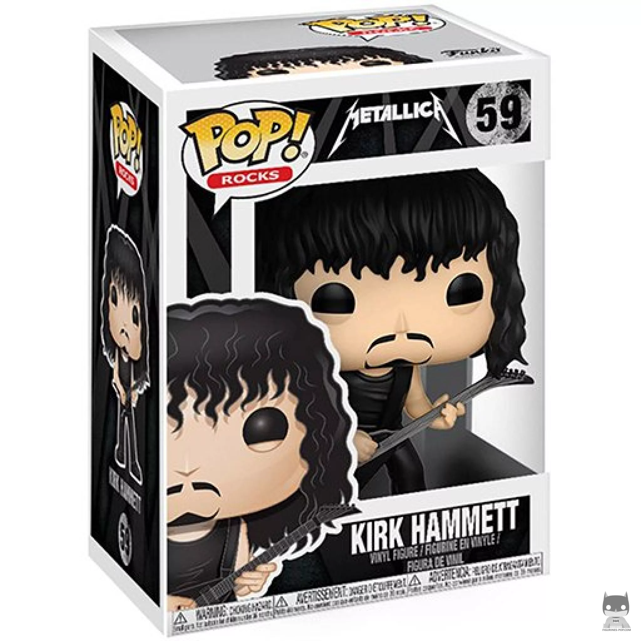 Figura Funko Pop! Kirk Hammett en su caja