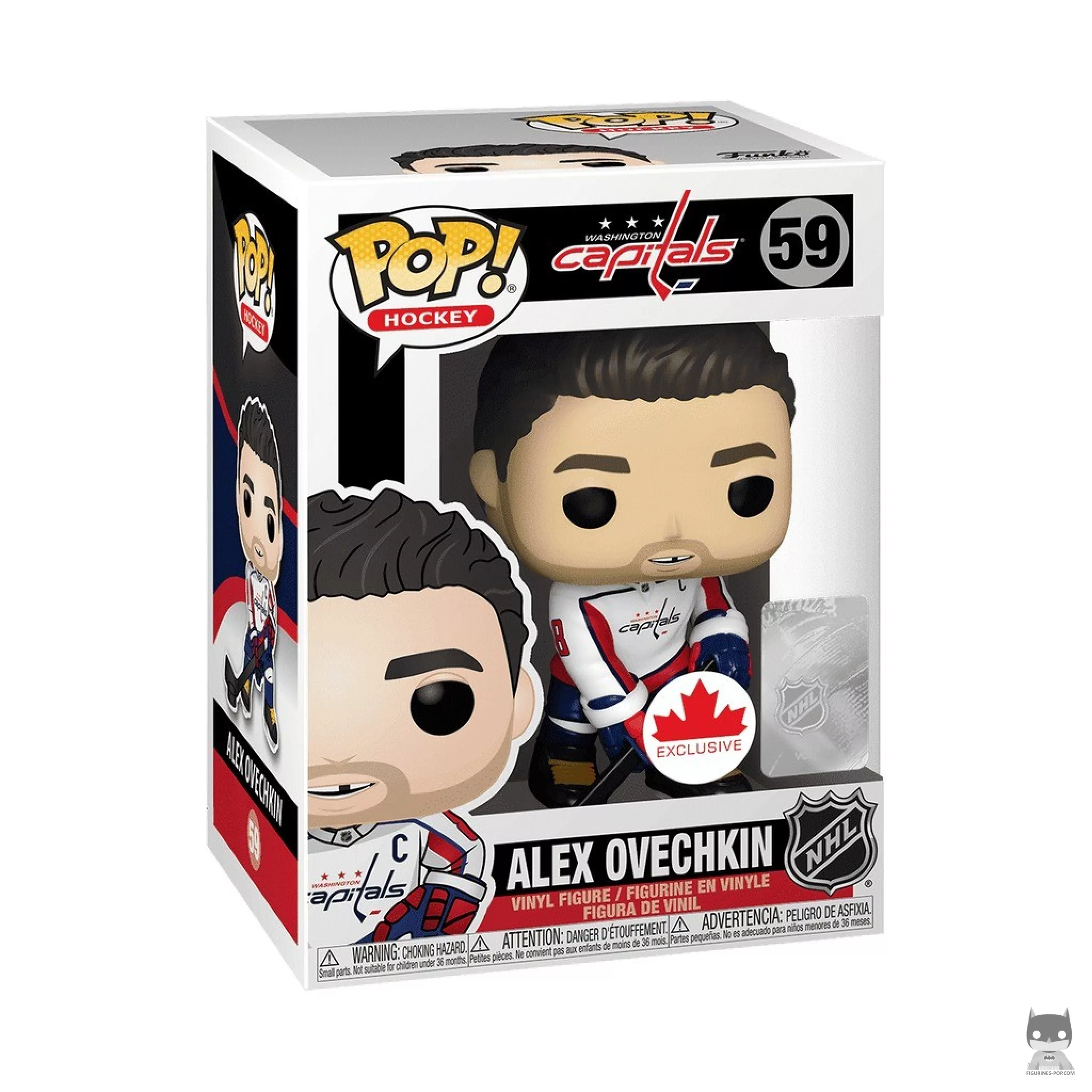 Figura Funko Pop! Alex Ovechkin en su caja