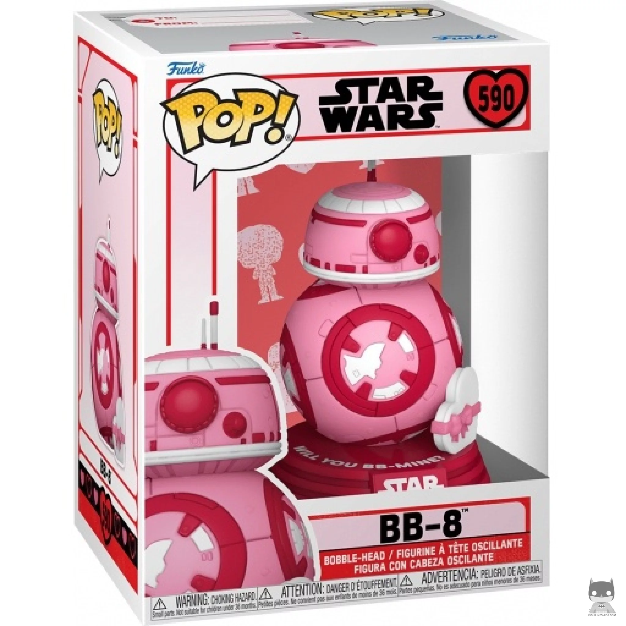 Figura Funko Pop! BB-8 (Rosa) en su caja